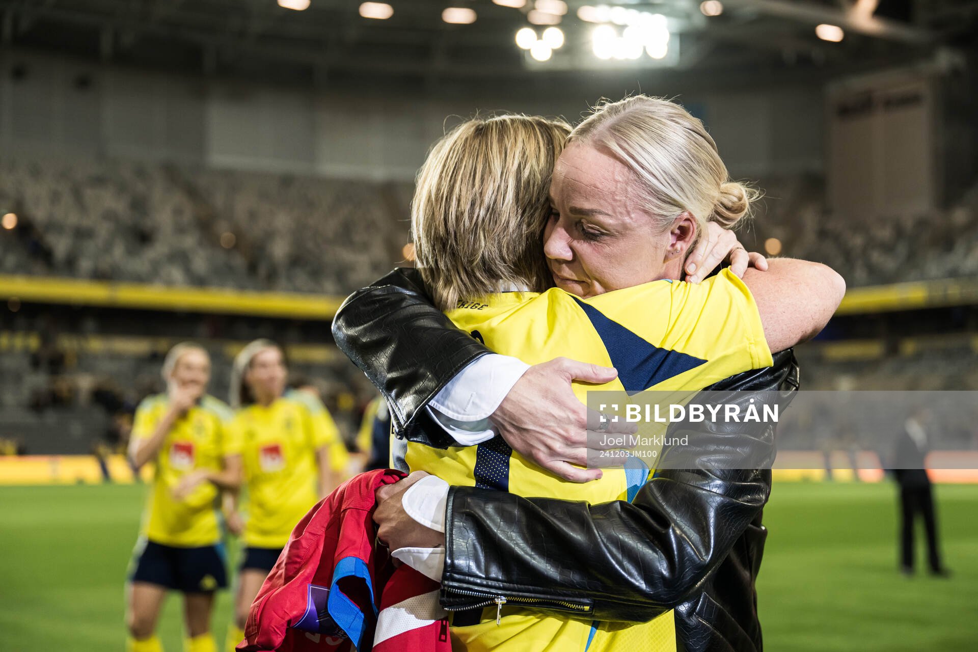 Caroline Seger with her mother Birgitta