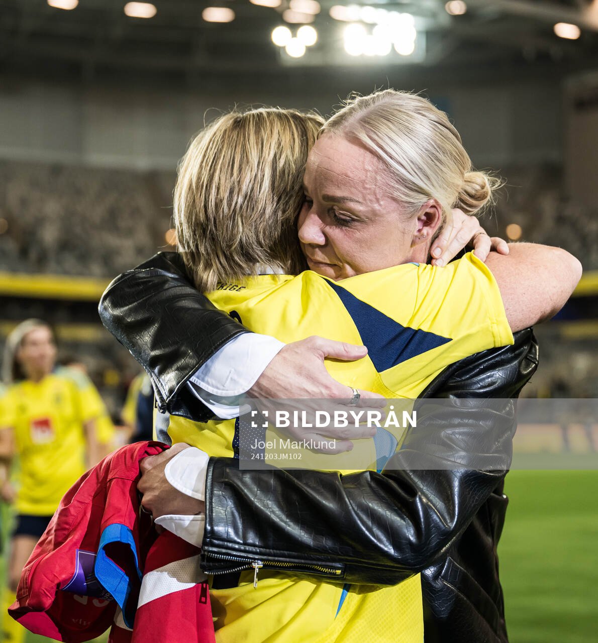 Caroline Seger with her mother Birgitta