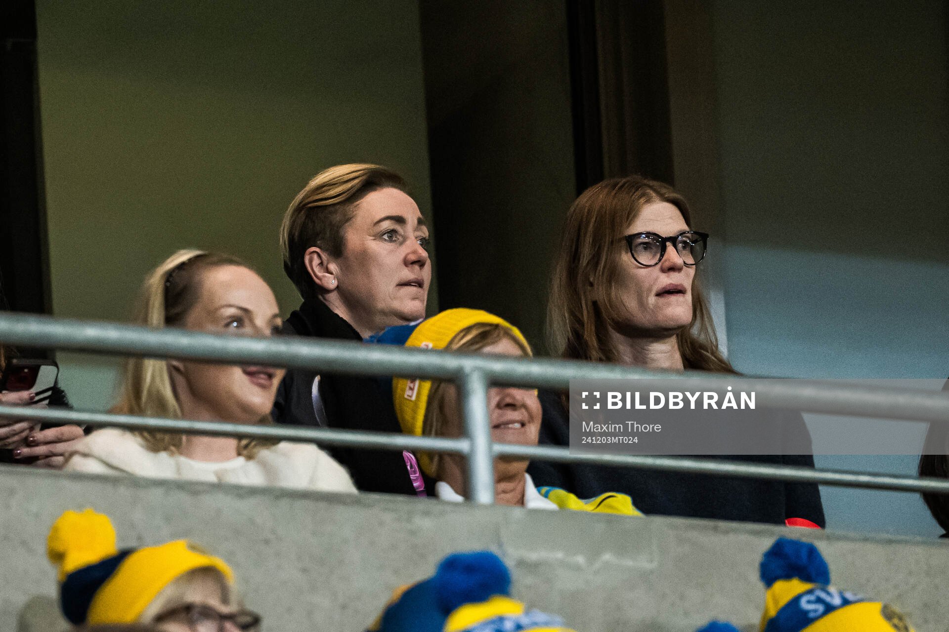 Therese Sjögran in the stands
