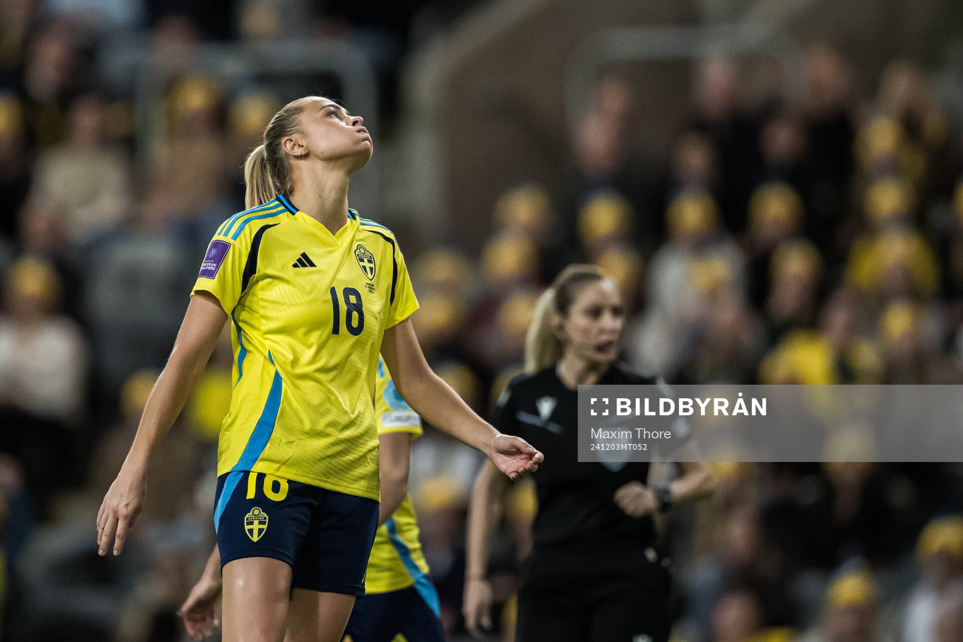 Fridolina Rolfö of Sweden looks dejected