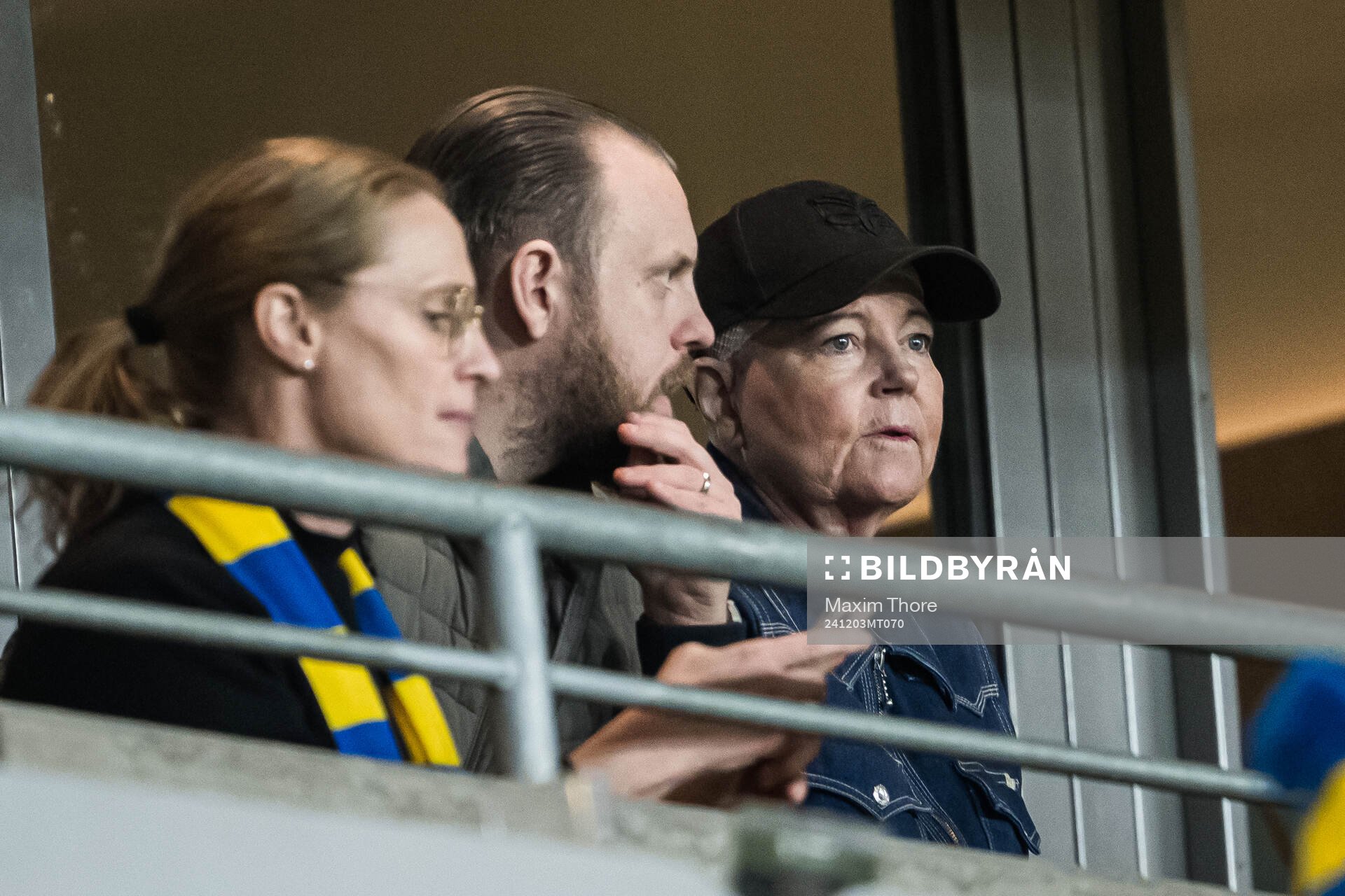 Marika Domanski Lyfors in the stands