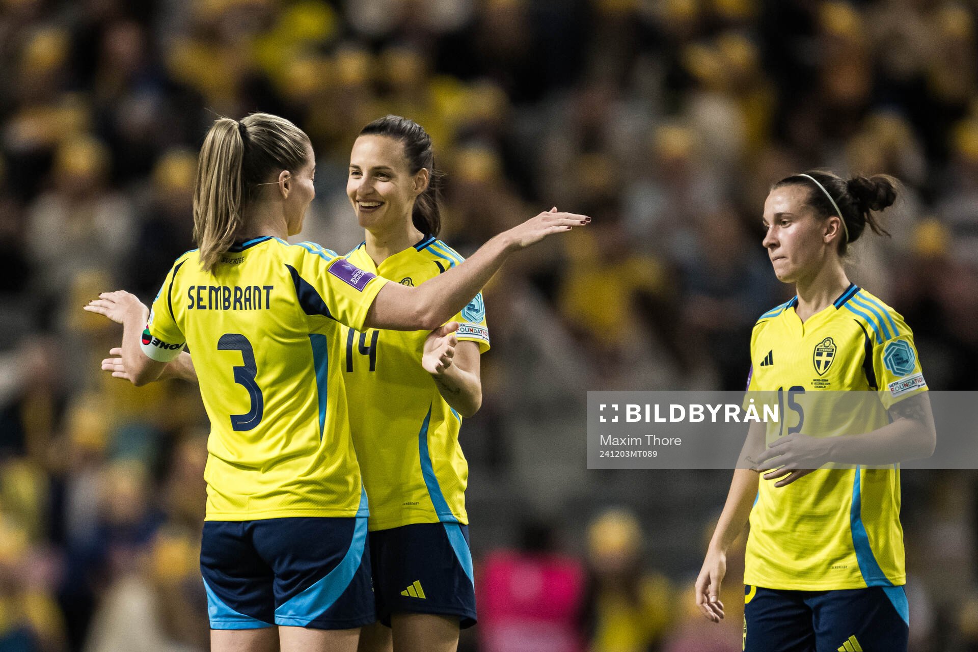 Linda Sembrant, Nathalie Björn, and Julia Zigiotti Olme of