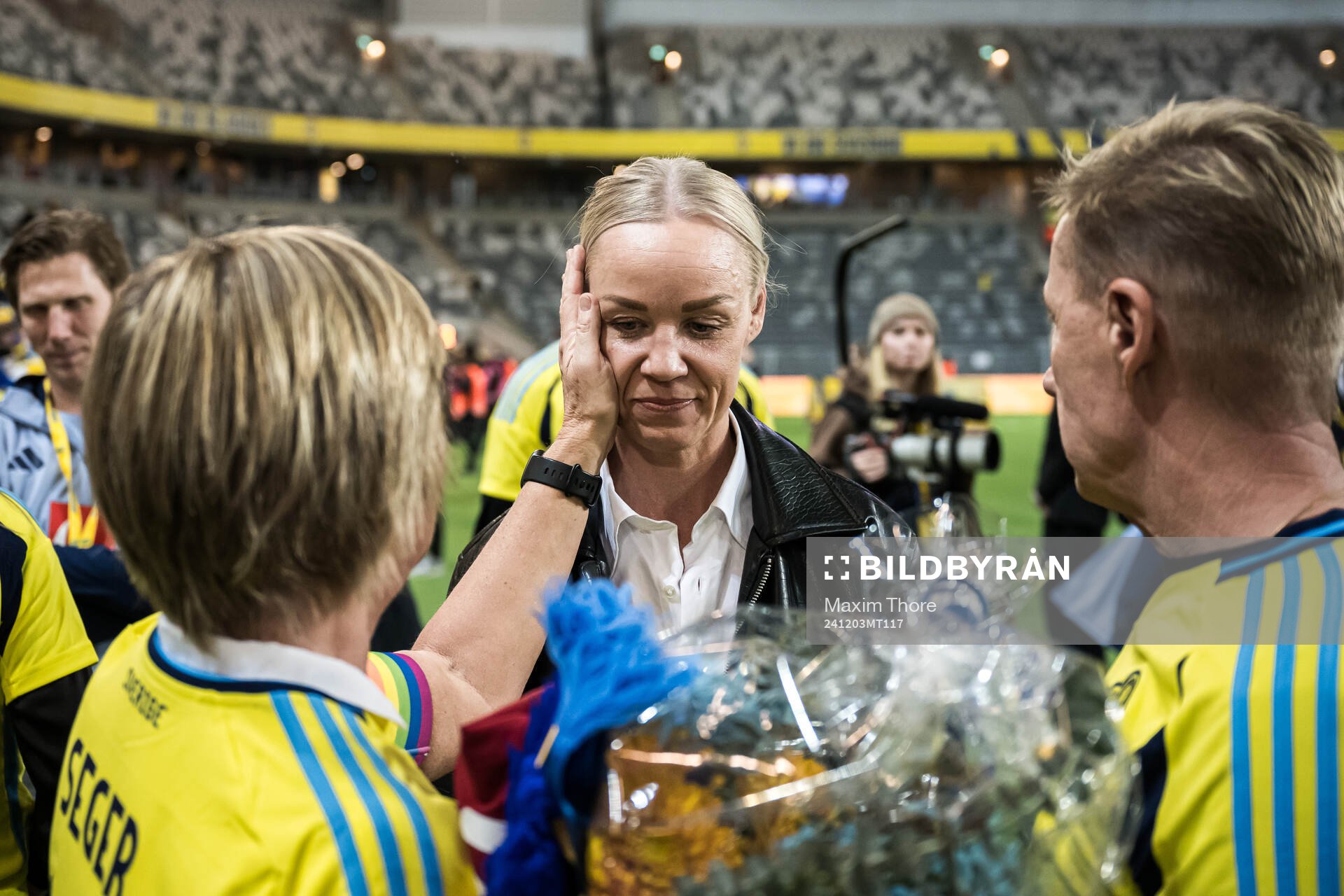 Caroline Seger with her mother Birgitta