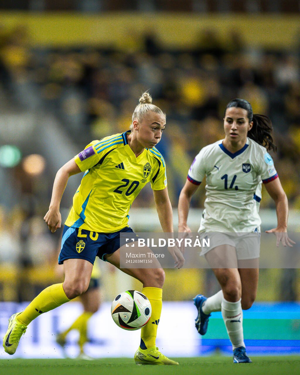 Hanna Bennison of Sweden and Vesna Milivojevic of Serbia