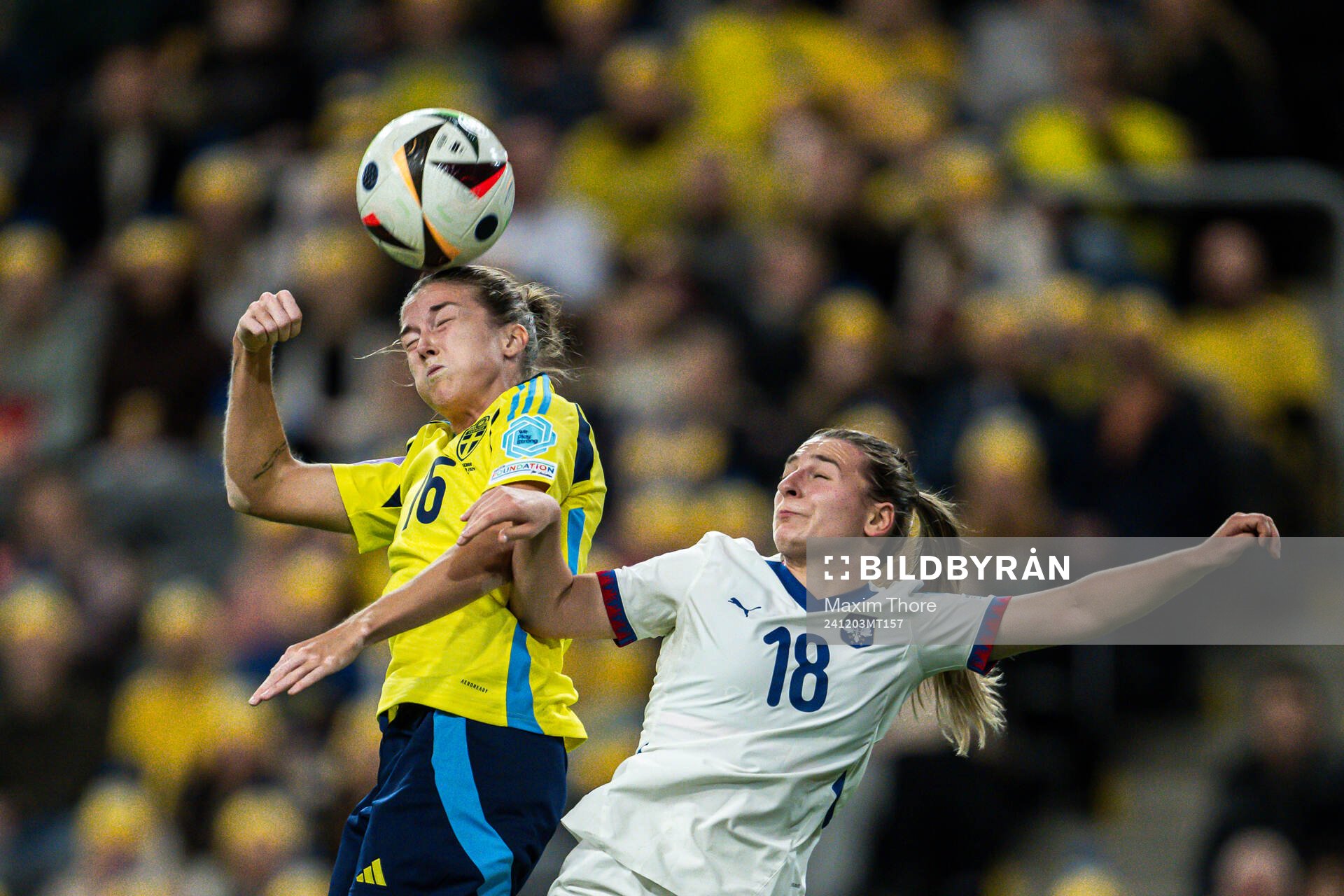 Filippa Angeldahl of Sweden and Emma Petrovic of Serbia