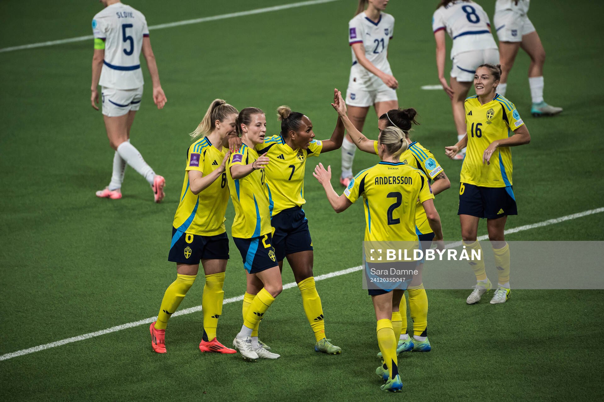 Anna Anvegård, Madelen Janogy, and Filippa Angeldahl of