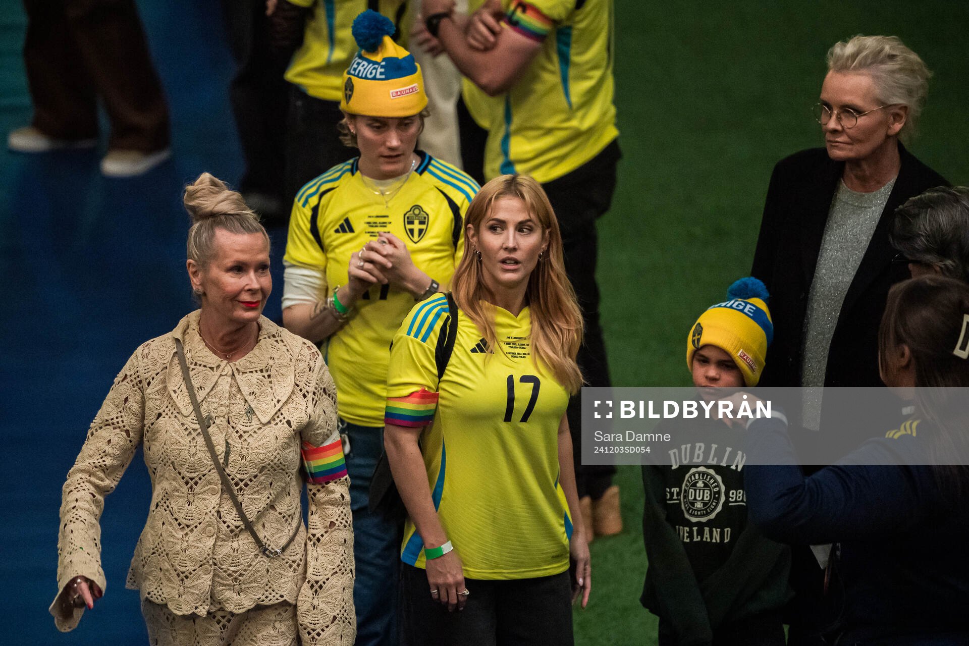 Artist Molly Sandén after the UEFA Women's Euro Qualifier play-off football match between Sweden and Serbia on December 3, 2024 in Stockholm.