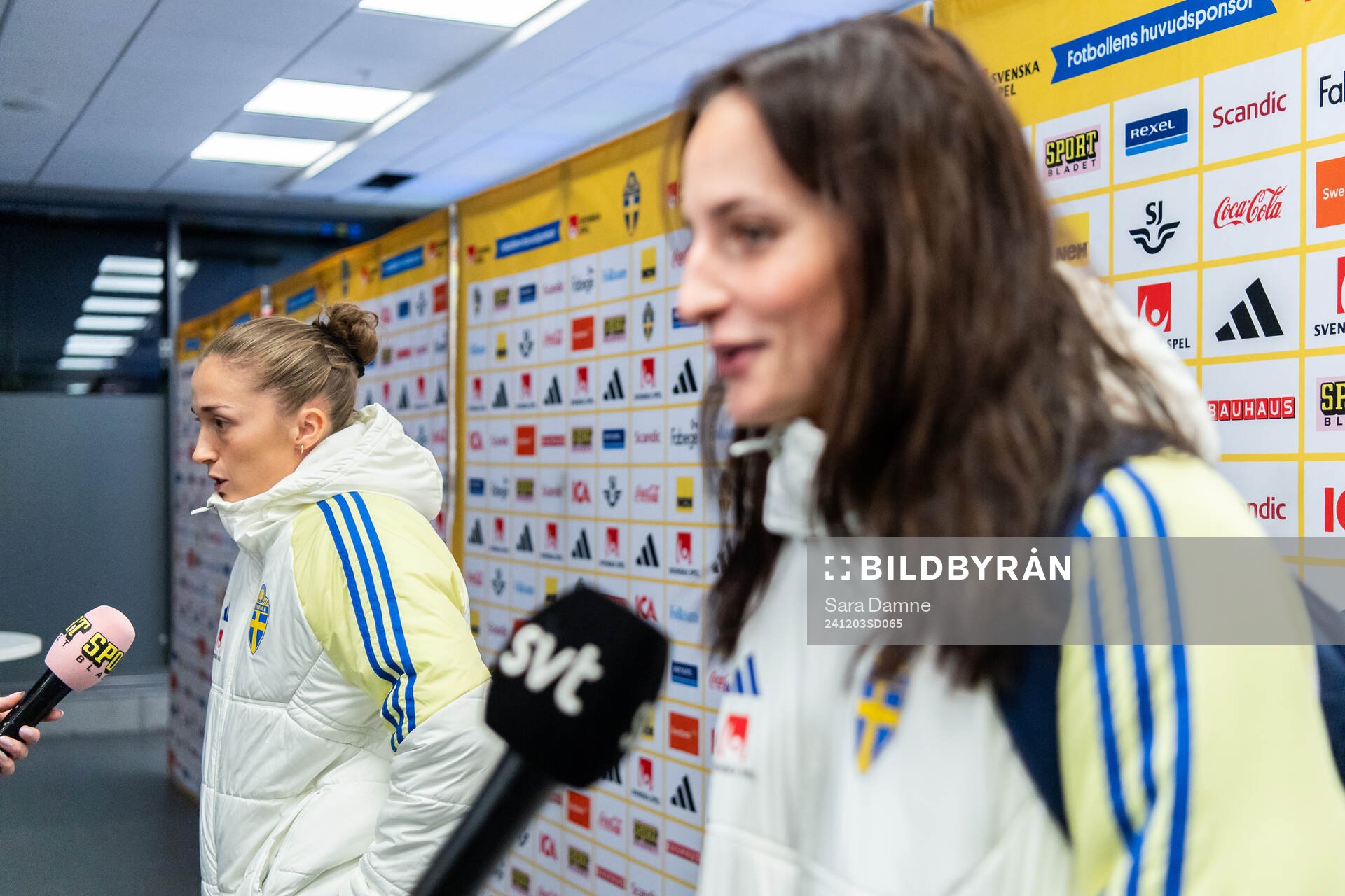 Filippa Angeldahl and Nathalie Björn of Sweden