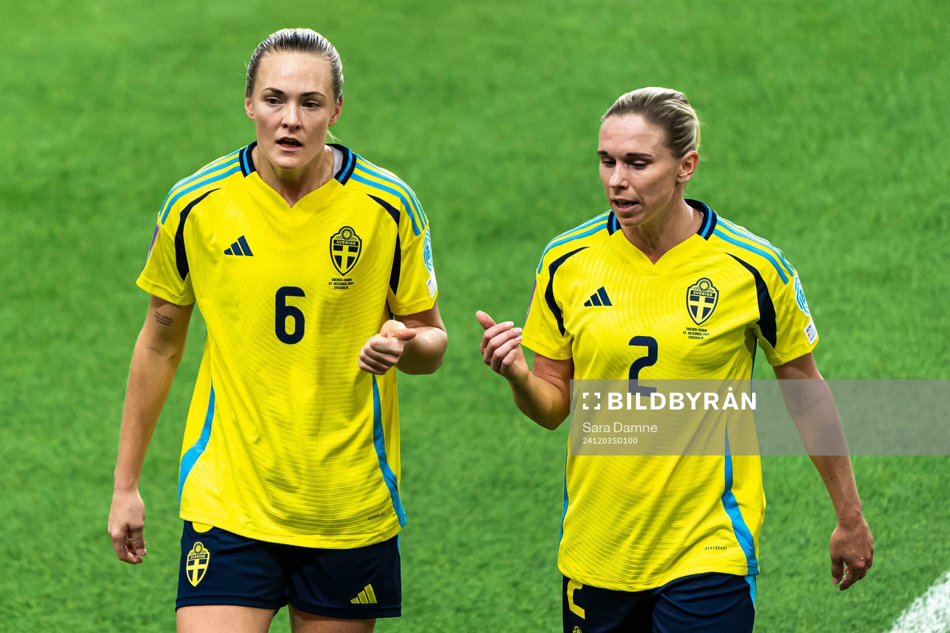 Magdalena Eriksson and Jonna Andersson of Sweden