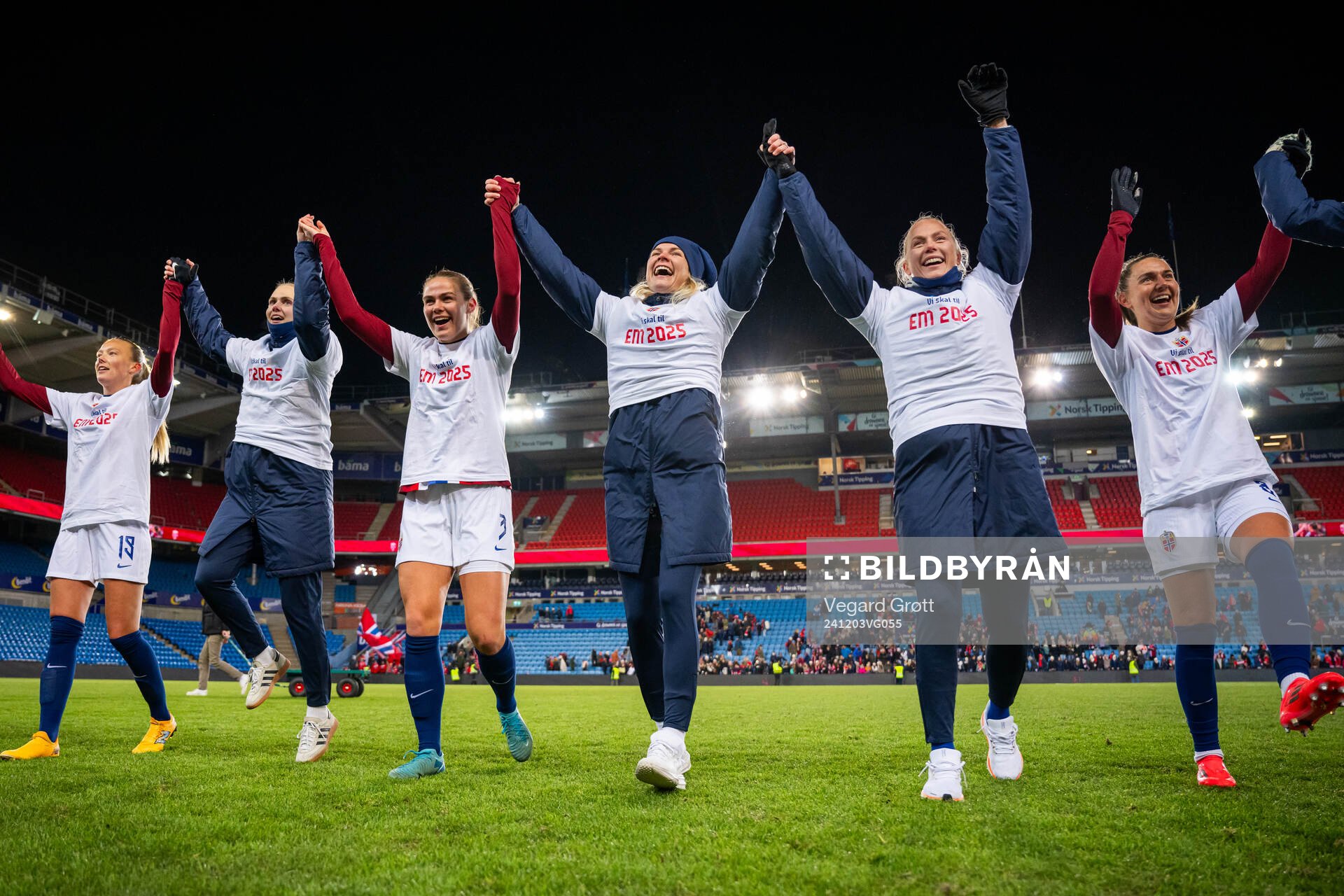 Karina Sævik, Marthine Østenstad, Ada Hegerberg, Guro