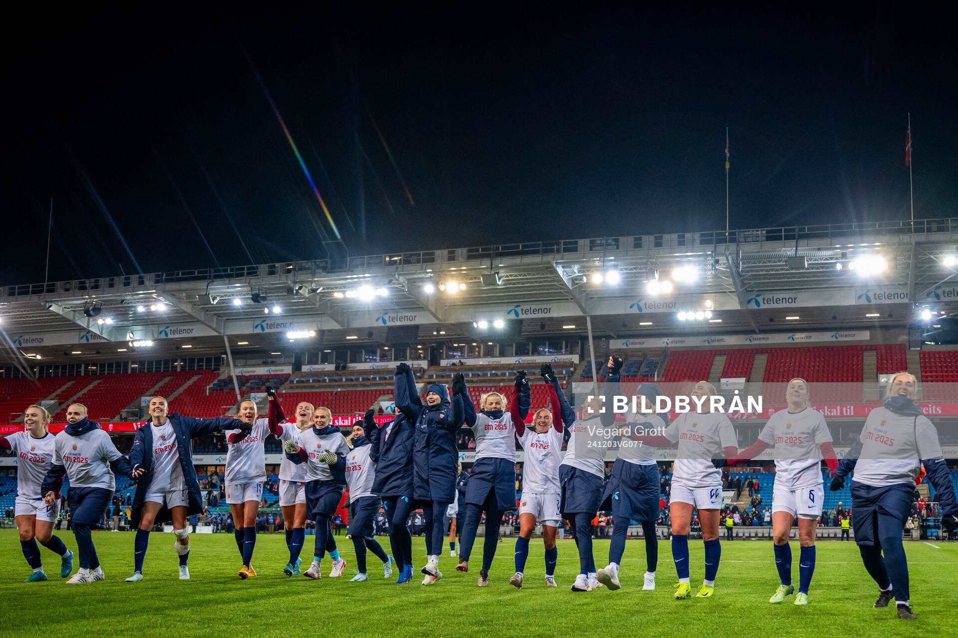Caroline Graham Hansen, Justine Kielland, Ada Hegerberg and