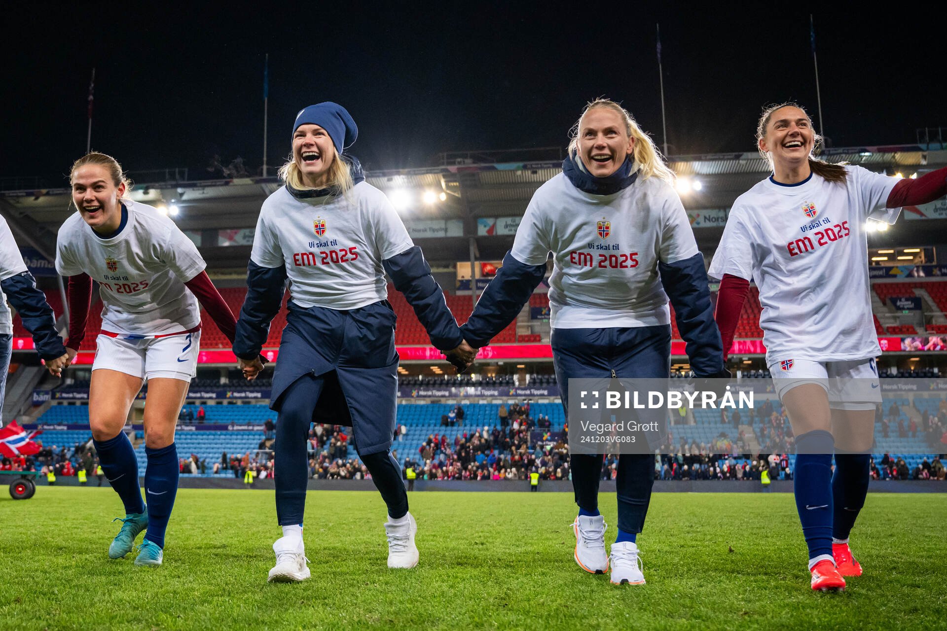 Marthine Østenstad, Ada Hegerberg, Guro Bergsvand and