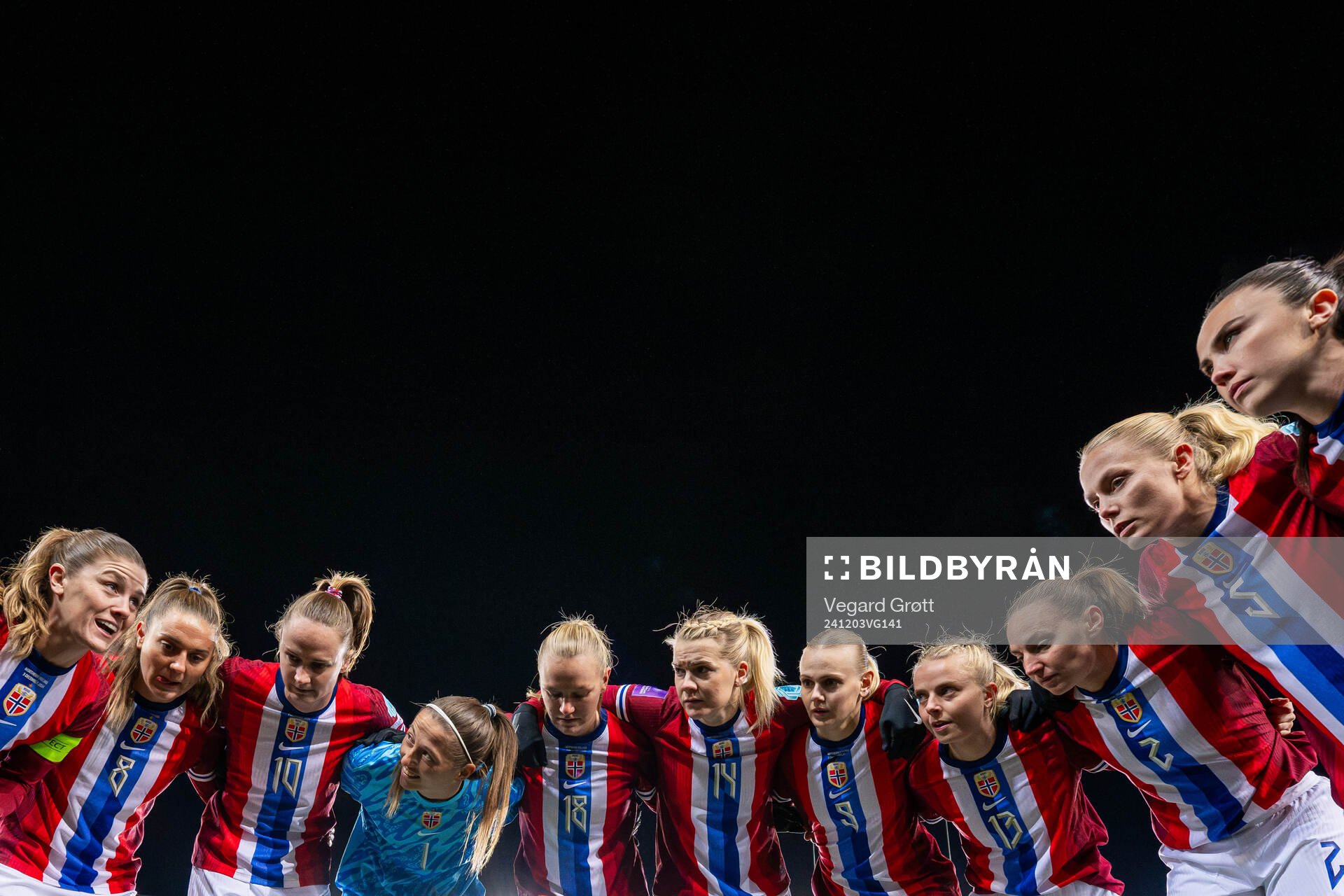 Maren Mjelde, Vilde Bøe Risa, Caroline Graham Hansen,
