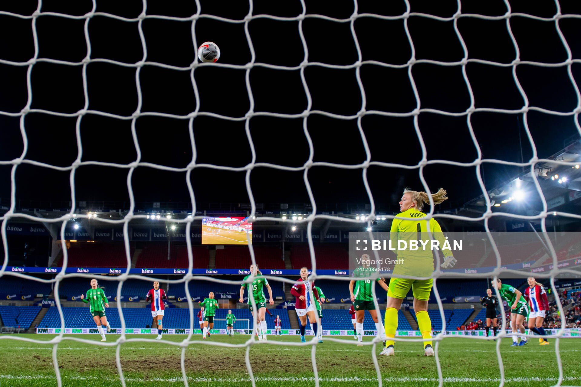 Synne Sofie Kinden Jensen of Norway scores the 3-0 goal