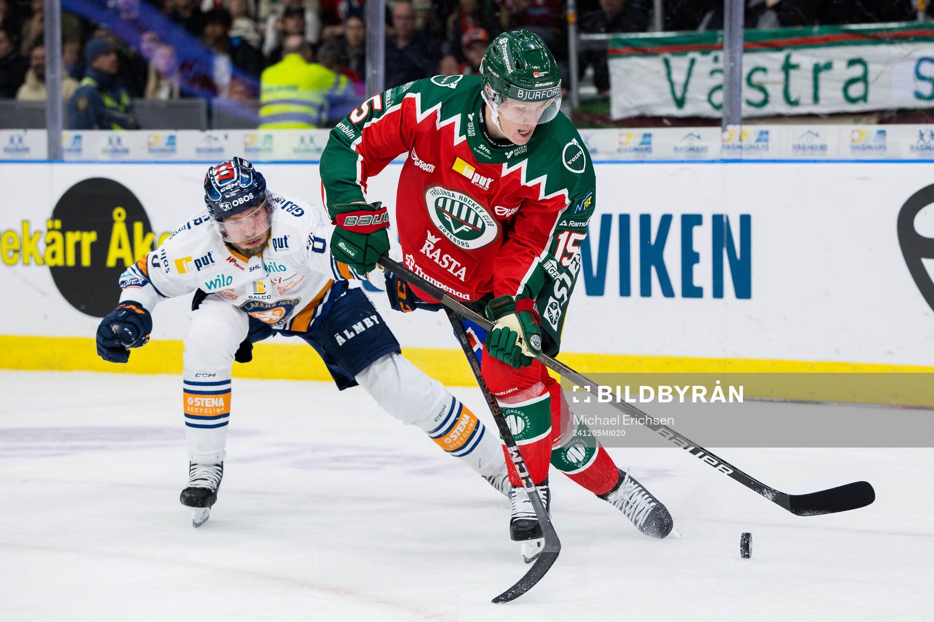 Växjös Petter Granberg och Frölundas Gustav Rydahl