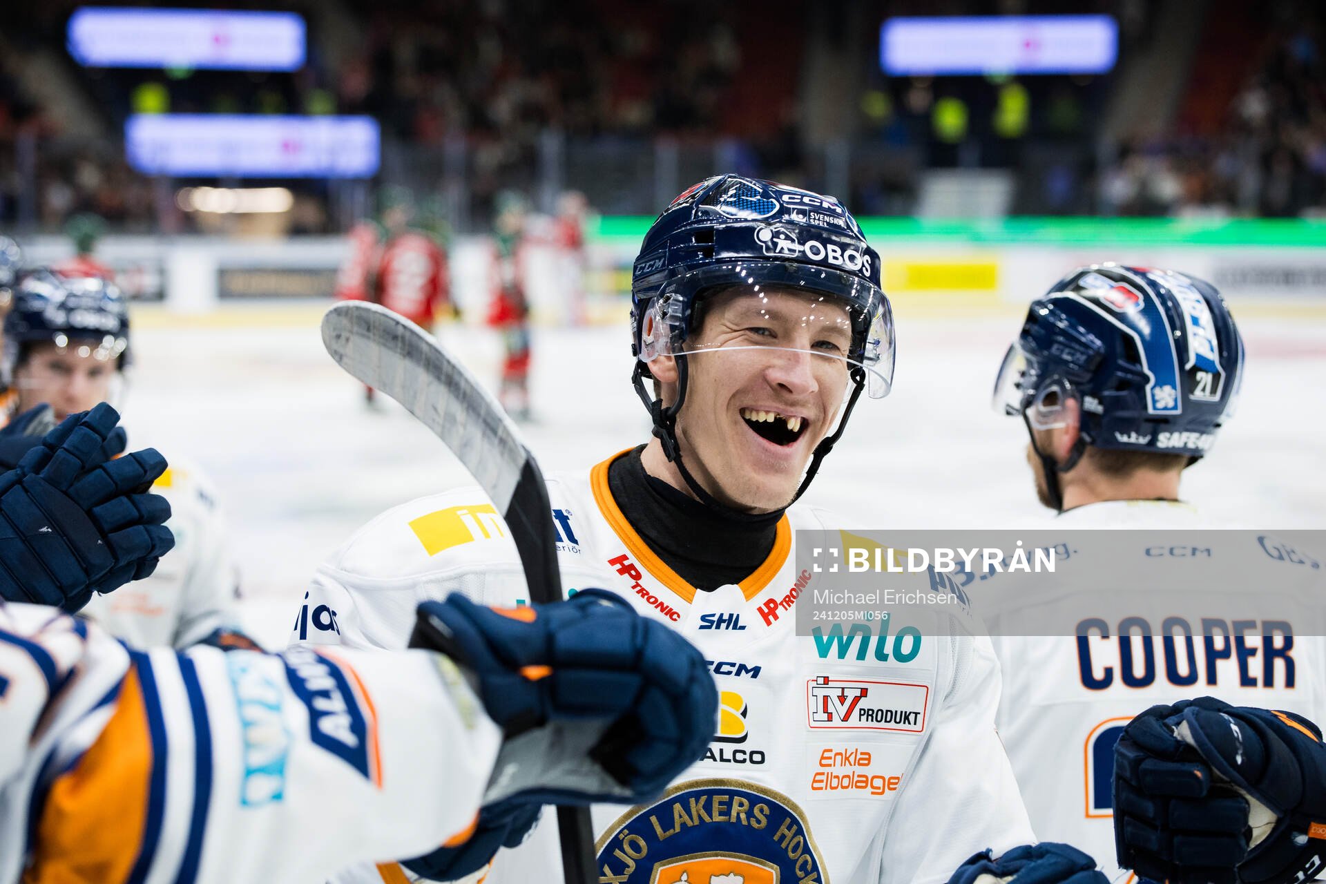 Växjös Emil Sylvegård jublar