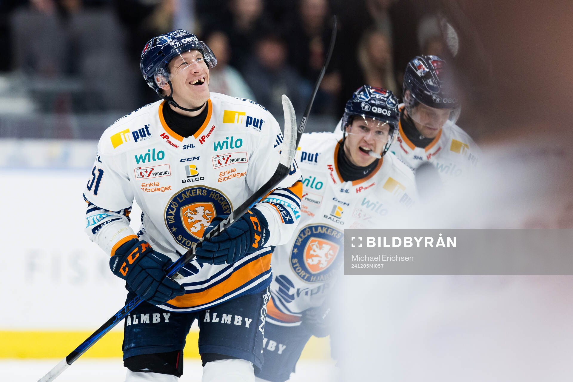 Växjös Emil Sylvegård jublar