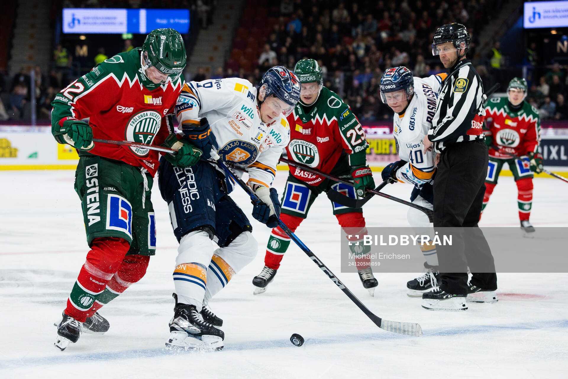 Frölundas Filip Cederqvist och Växjös Victor Stjernborg