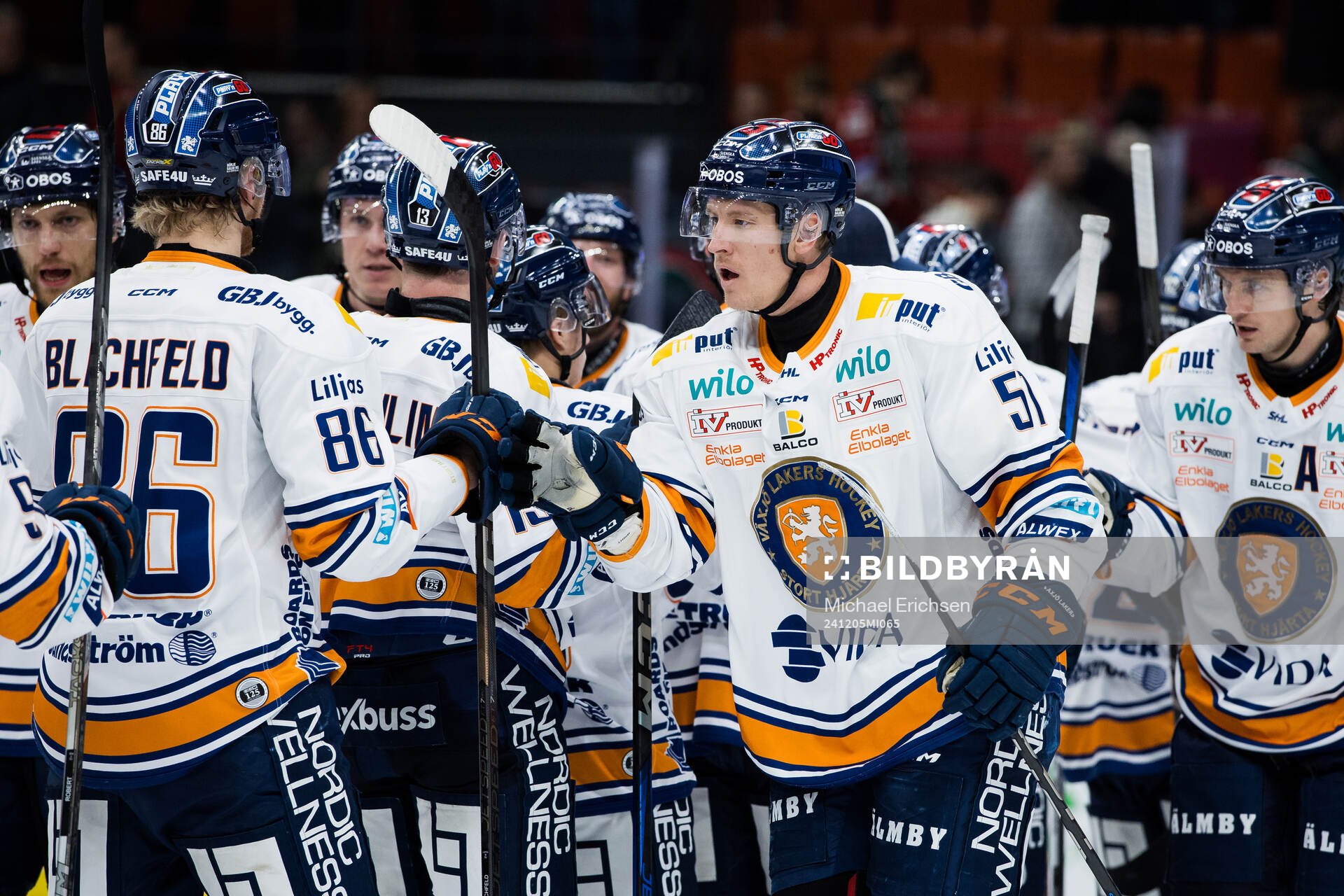 Växjös Emil Sylvegård jublar