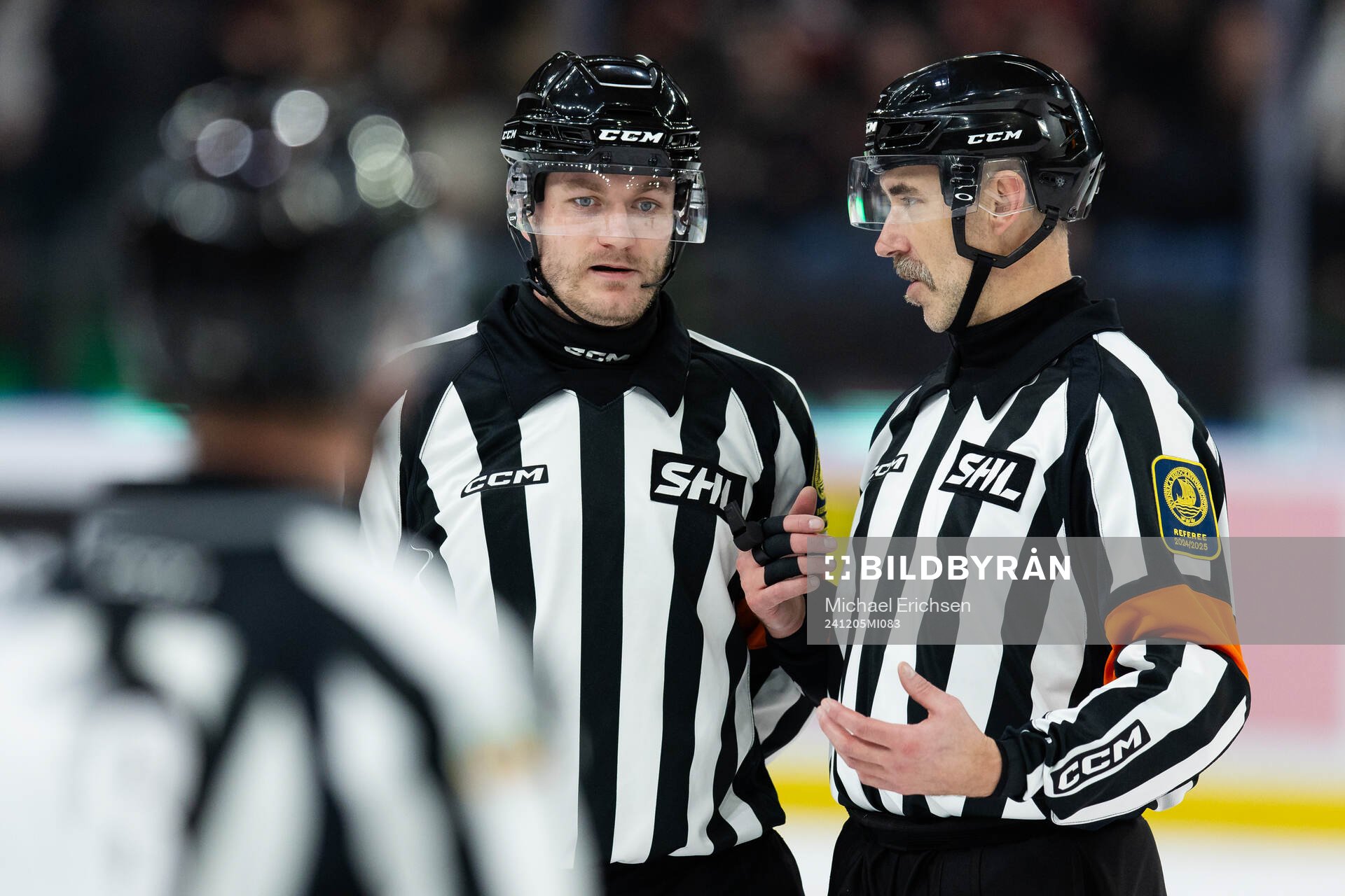 Domare Daniel Eriksson och domare Linus Öhlund