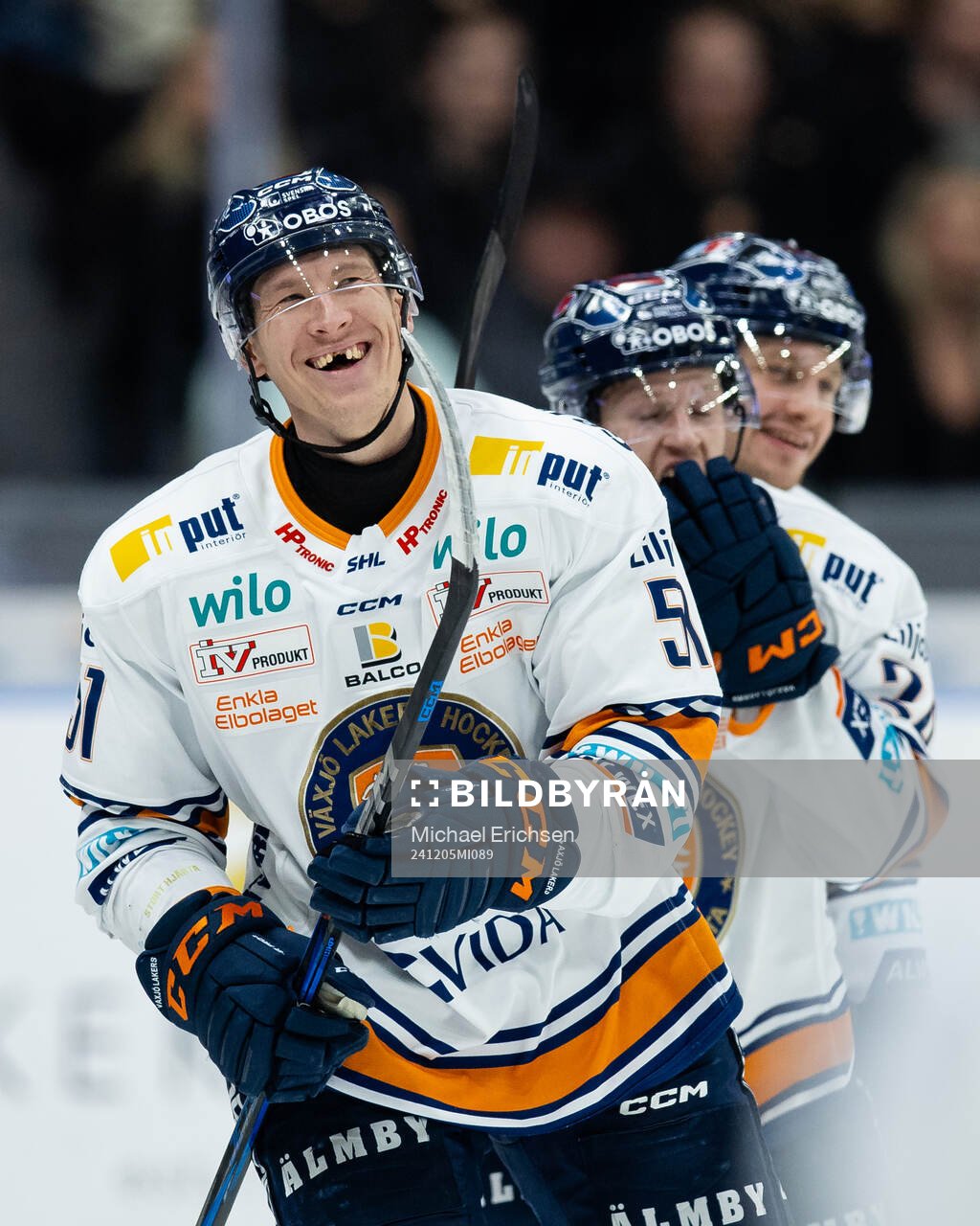 Växjös Emil Sylvegård jublar