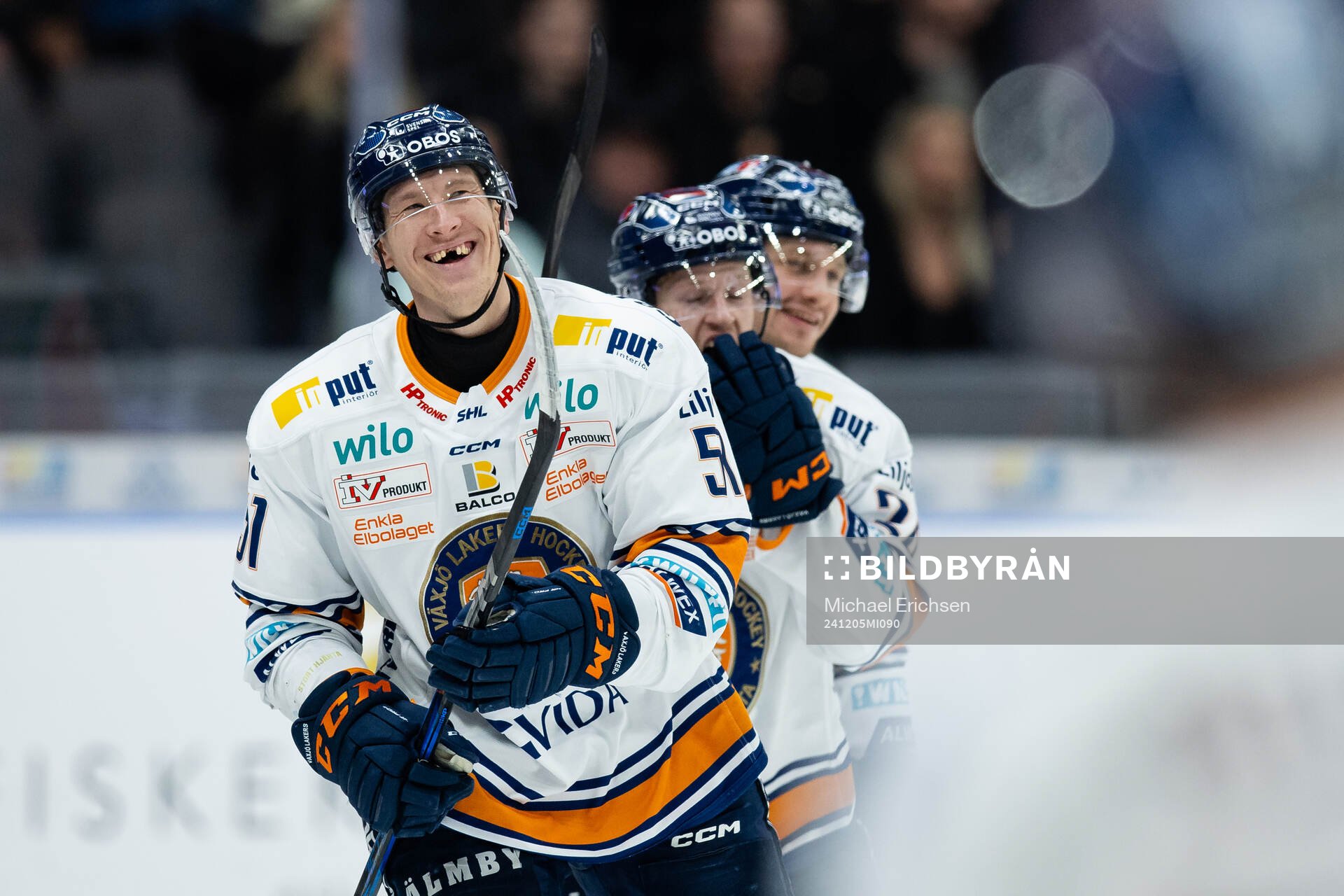 Växjös Emil Sylvegård jublar