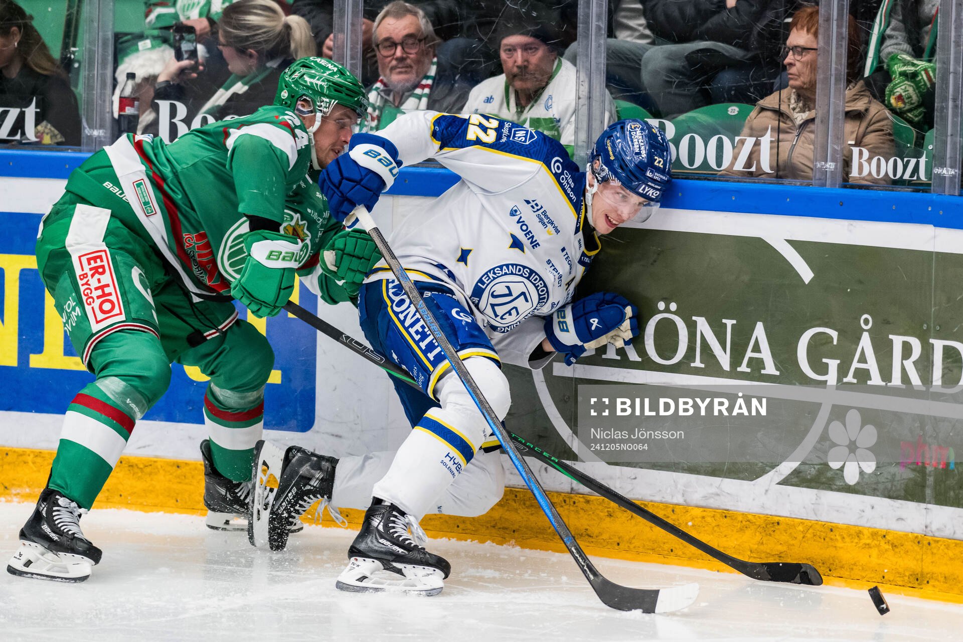 Rögles Mattias Göransson och Leksands Lukas Vejdemo
