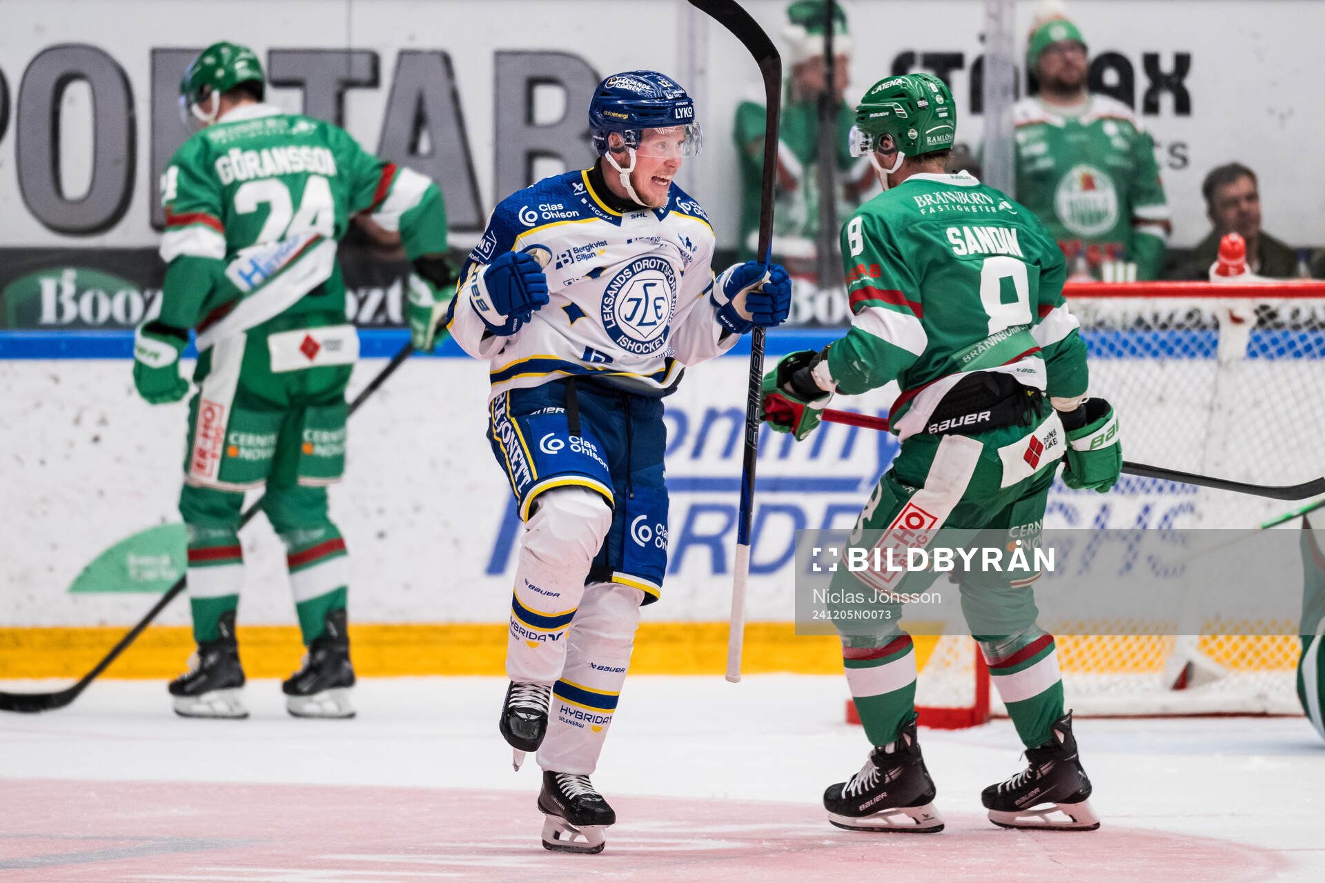 Leksands Kalle Östman jublar