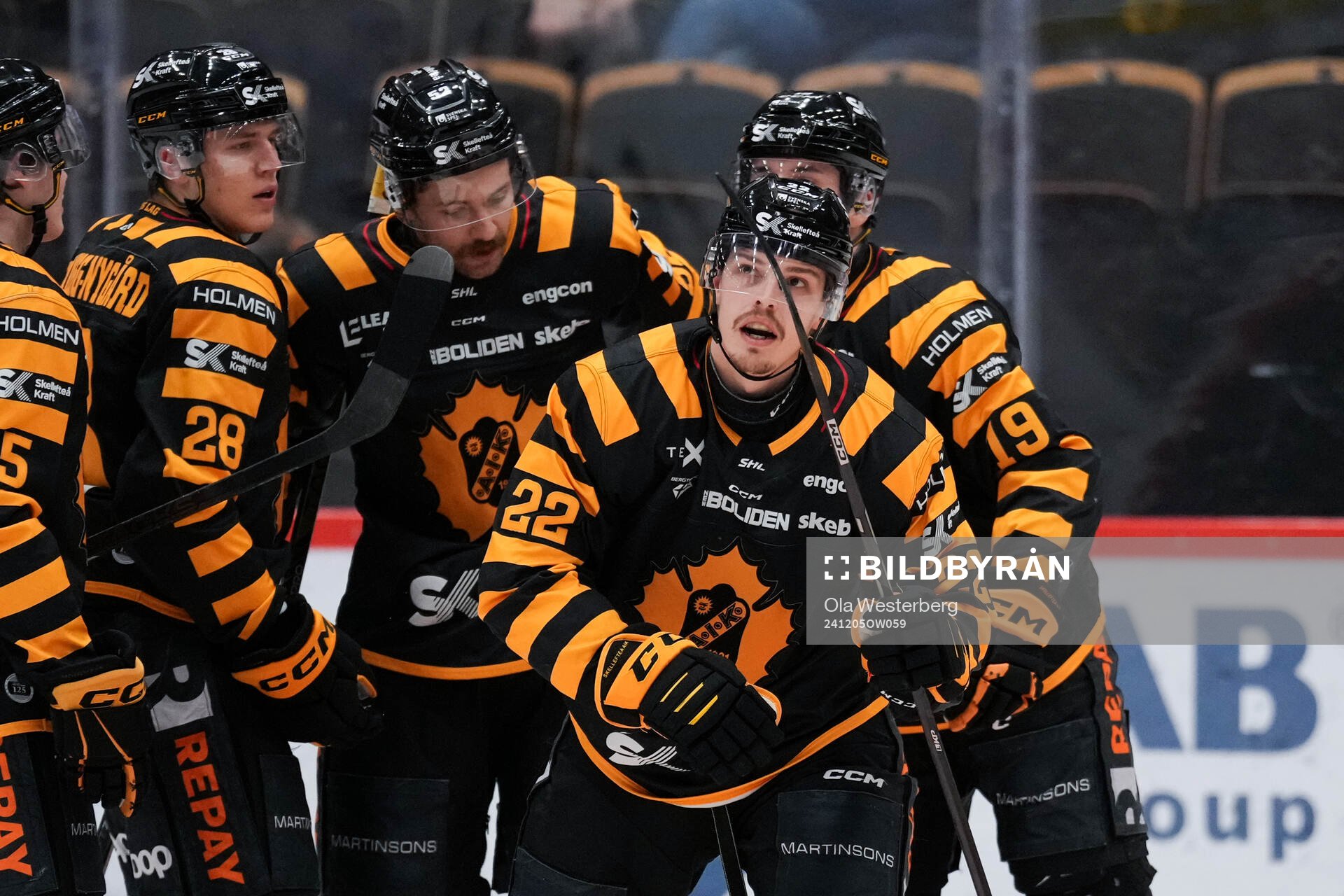 Skellefteås Jonathan Johnson jublar
