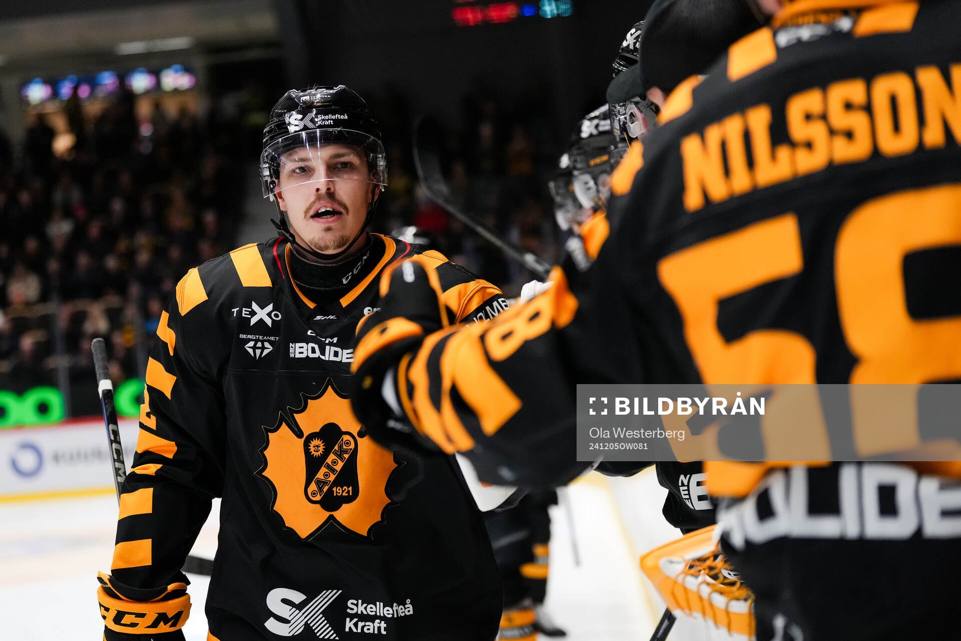 Skellefteås Jonathan Johnson jublar