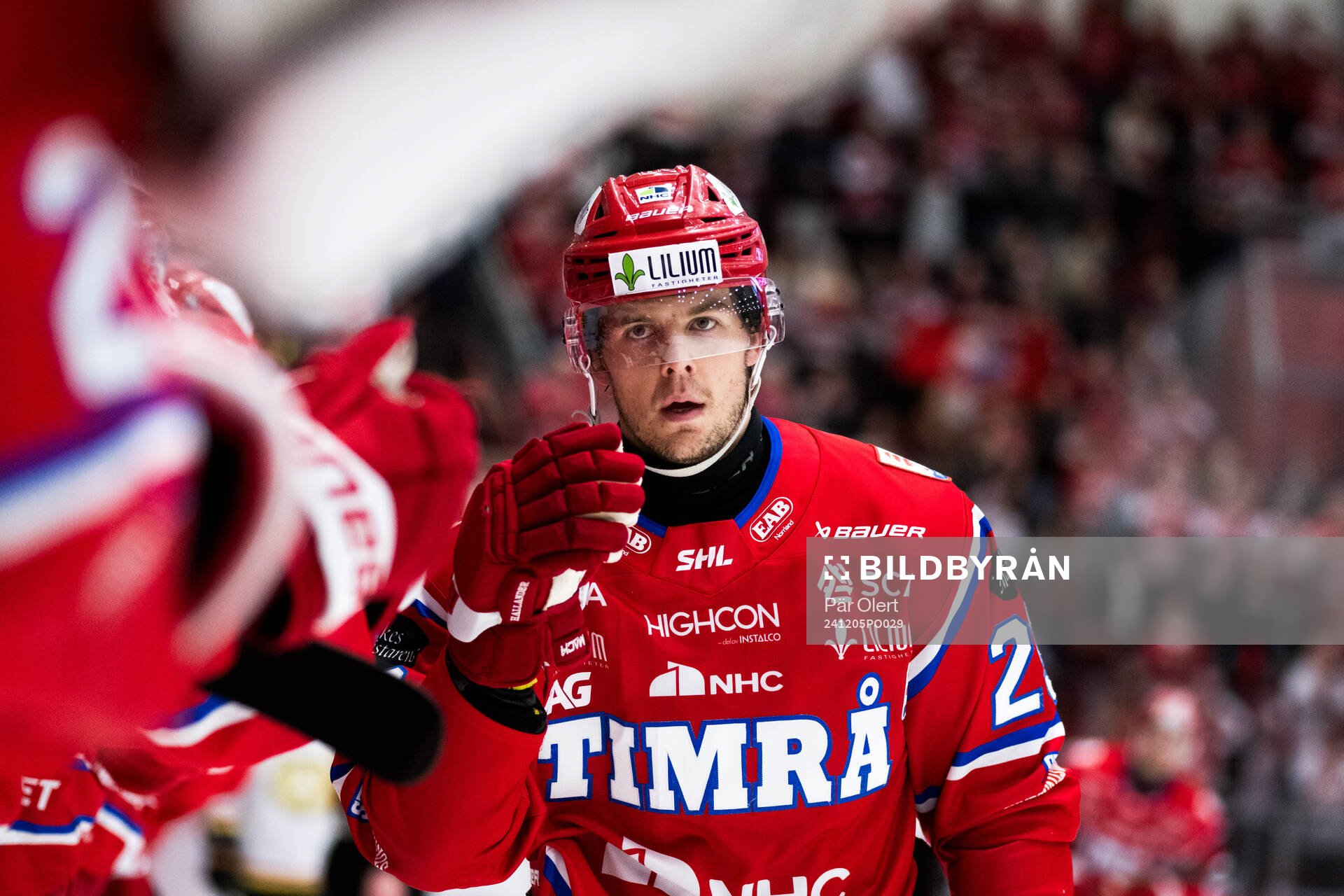 Timrås Filip Hållander jublar