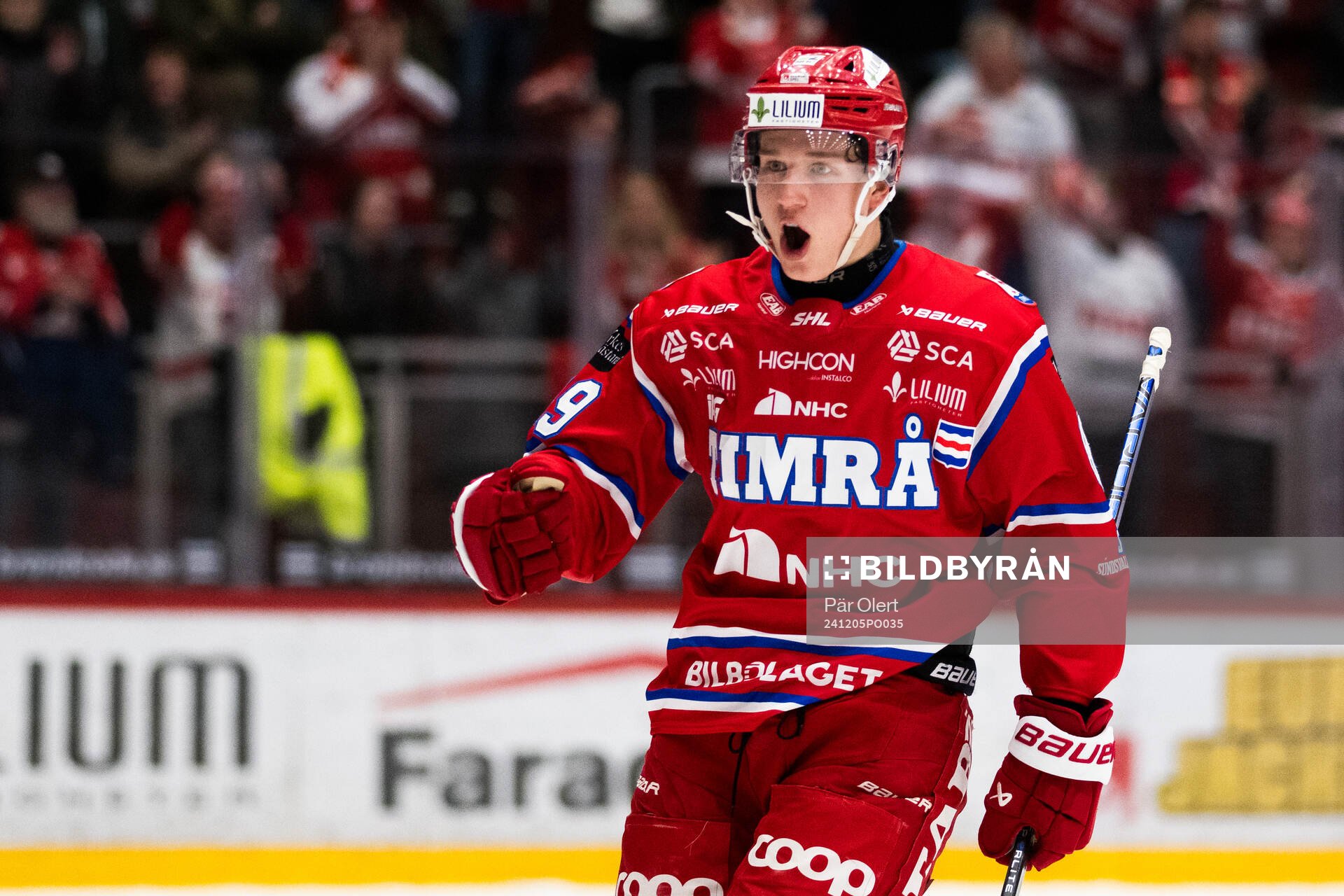 Timrås Oliver Kapanen jublar