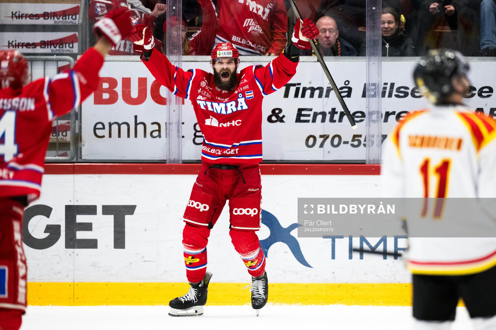 Timrås Per Svensson jublar