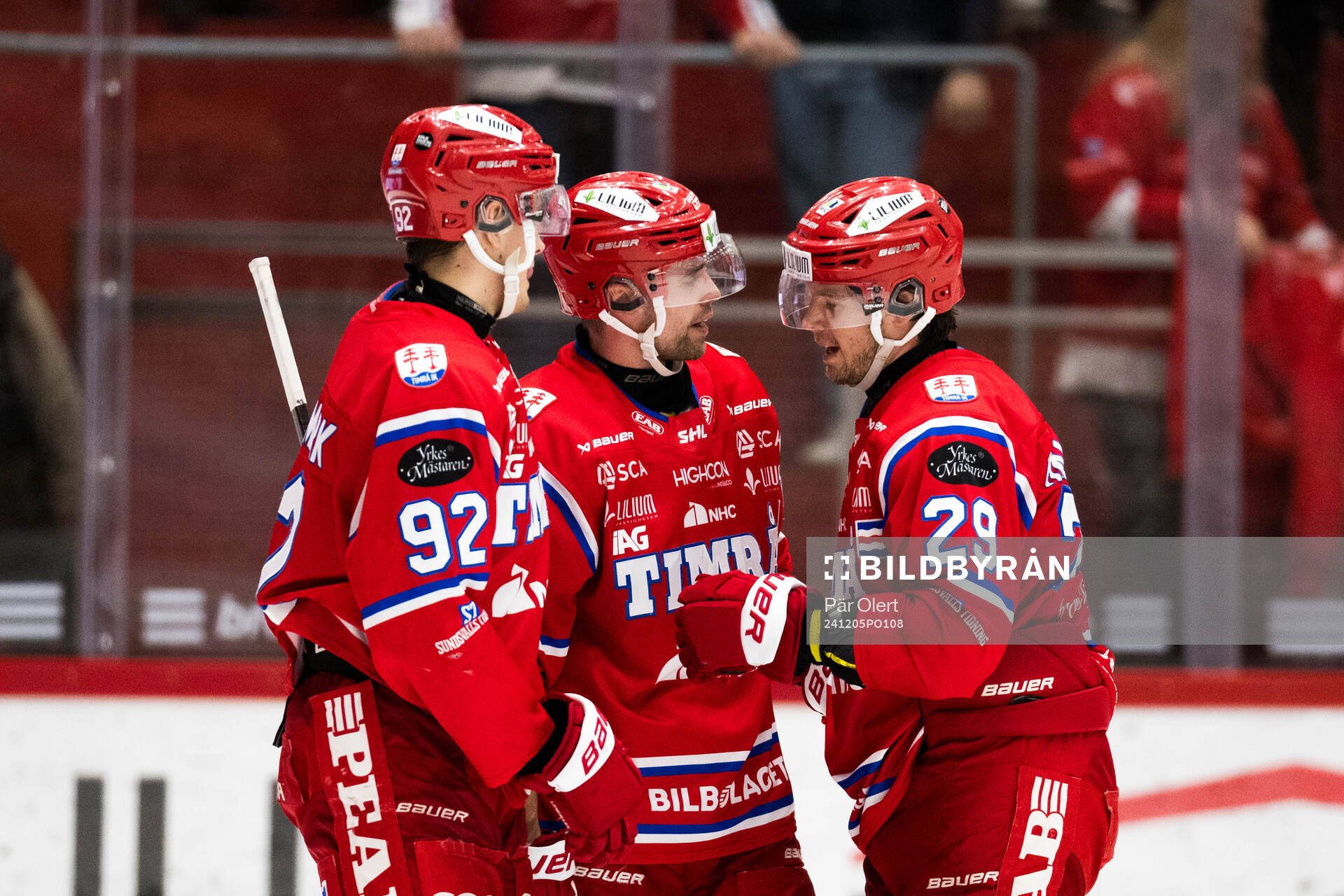 Timrås Filip Hållander jublar