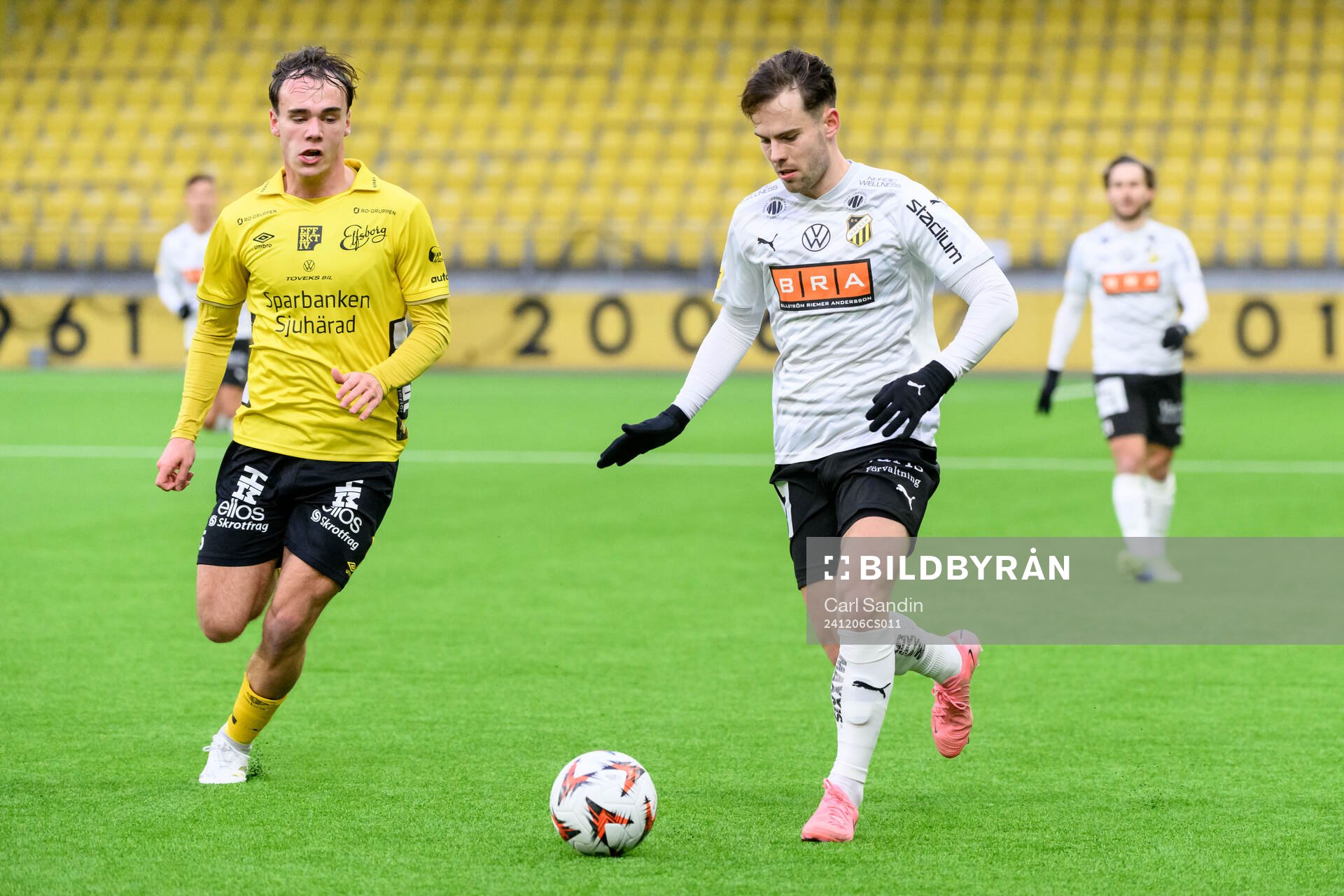 Elfsborgs Frode Aronsson och Häckens Lars Olden Larsen