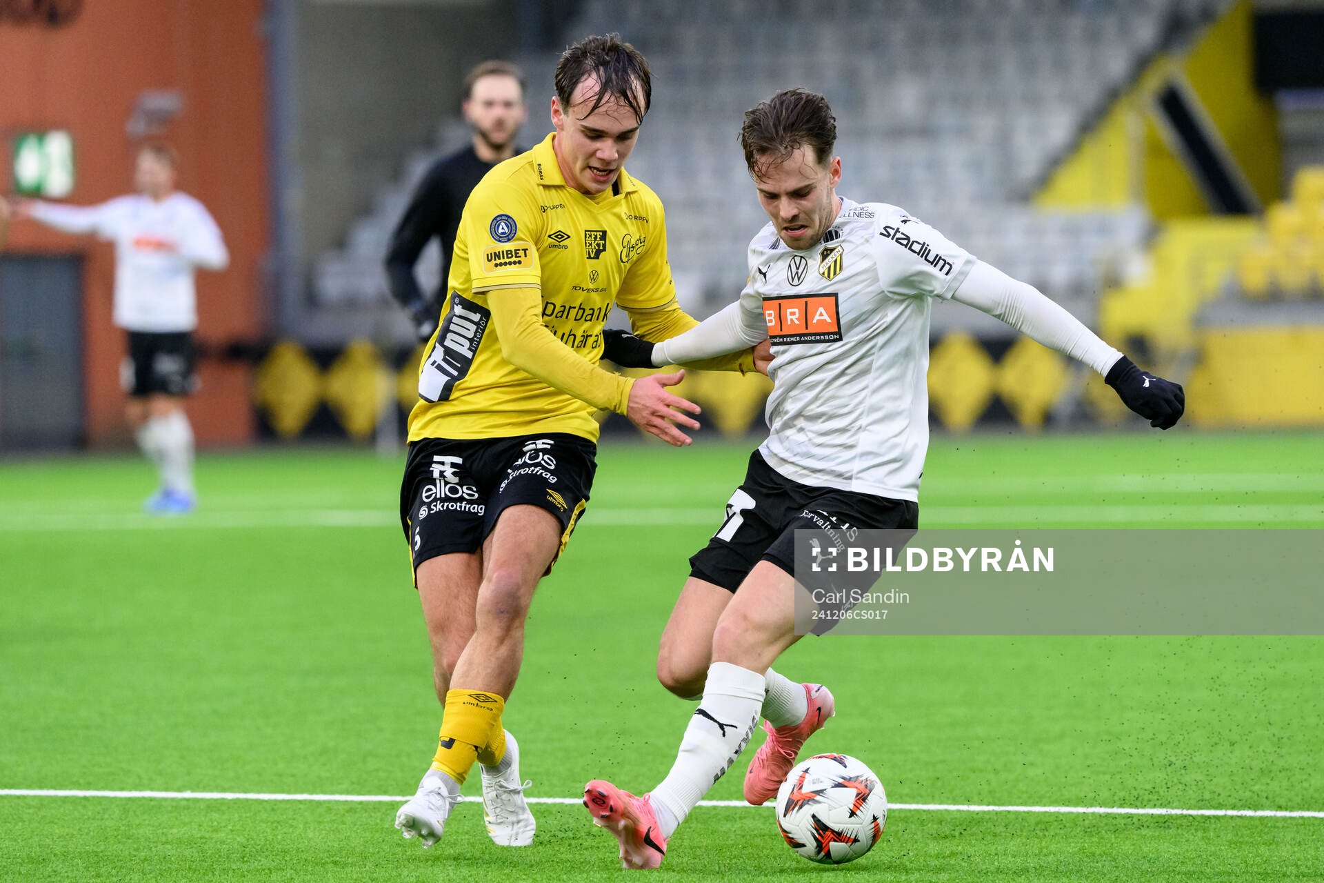 Elfsborgs Frode Aronsson och Häckens Lars Olden Larsen