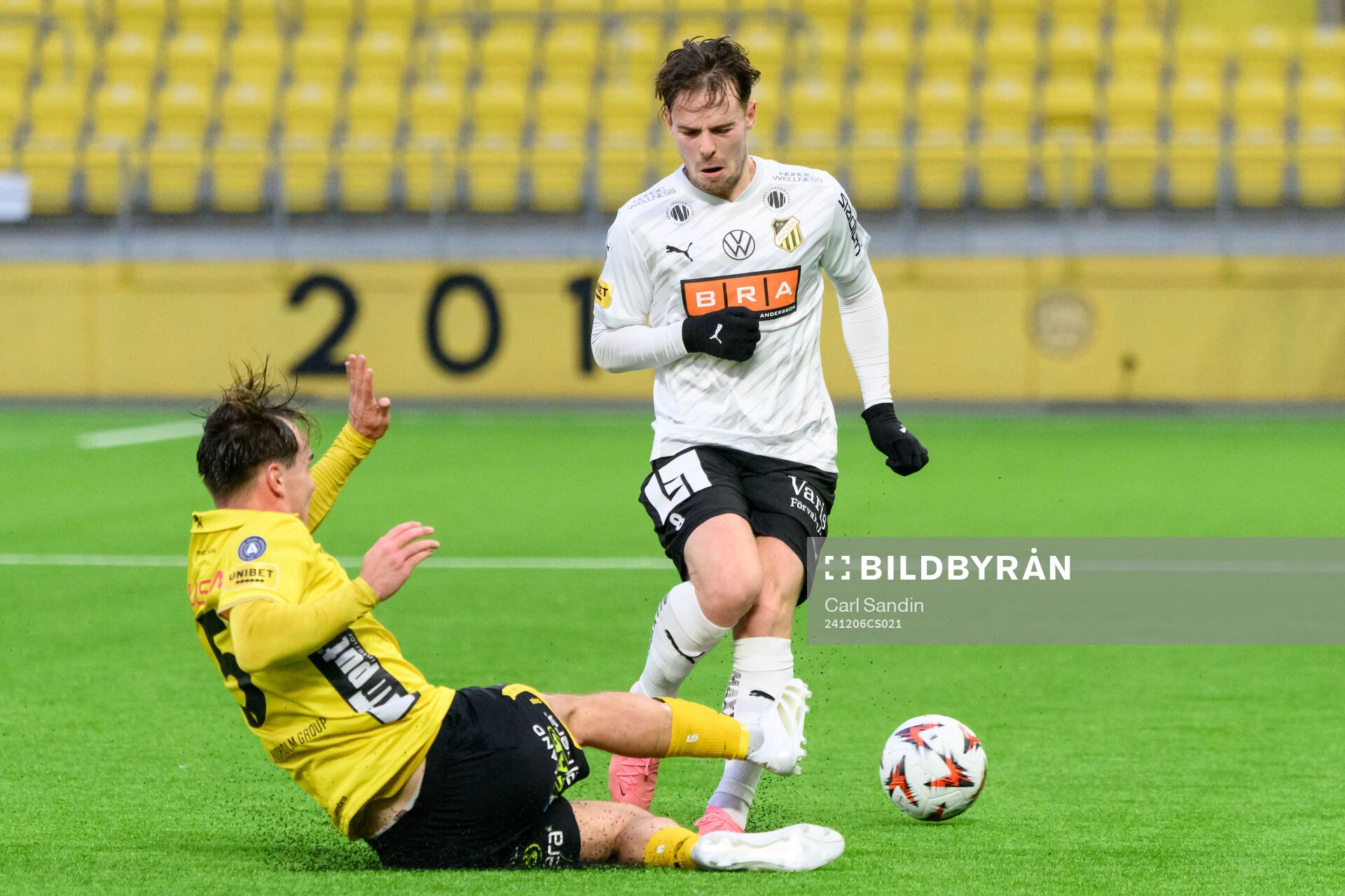 Elfsborgs Frode Aronsson och Häckens Lars Olden Larsen