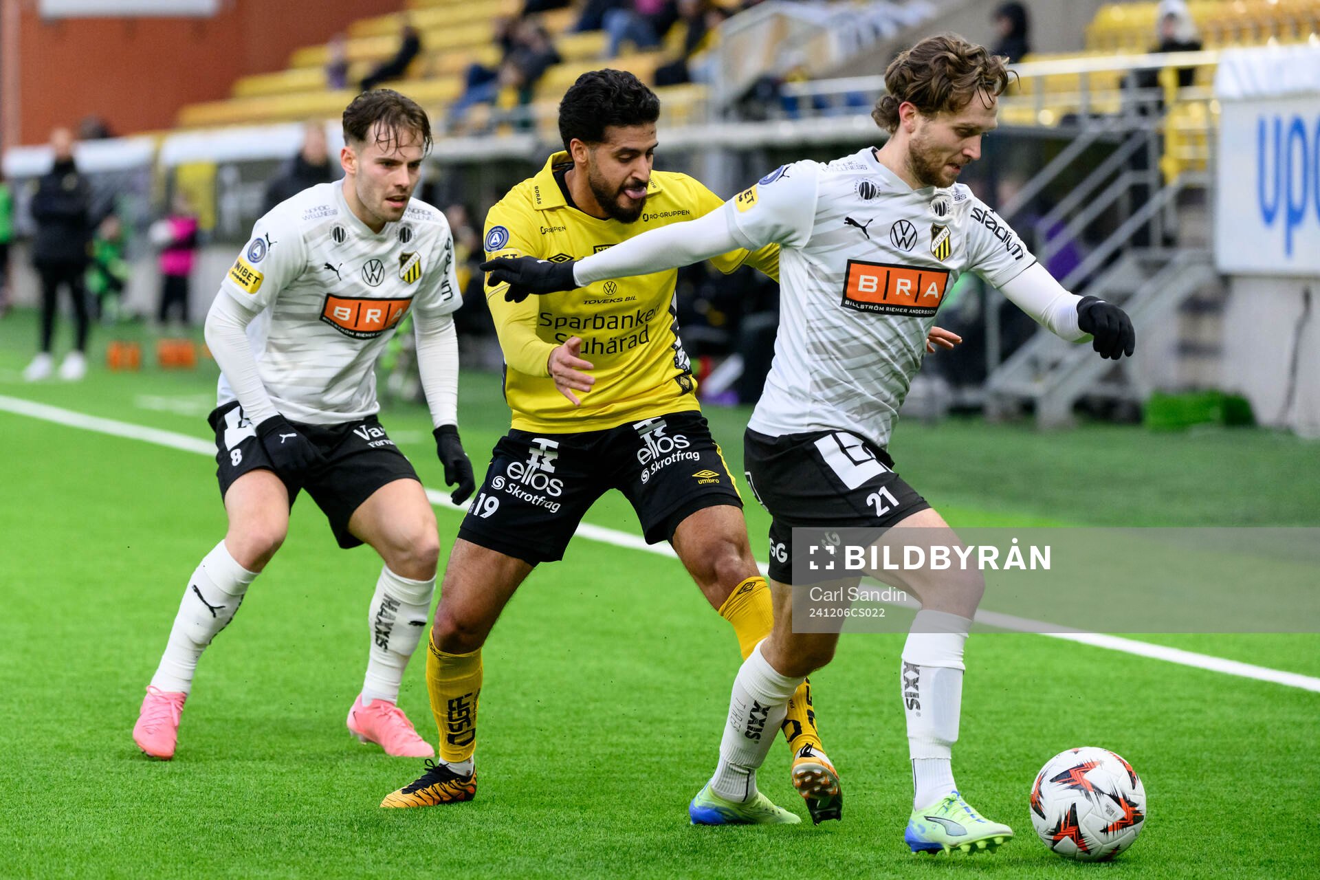 Häckens Lars Olden Larsen och Elfsborgs Rami Kaib och