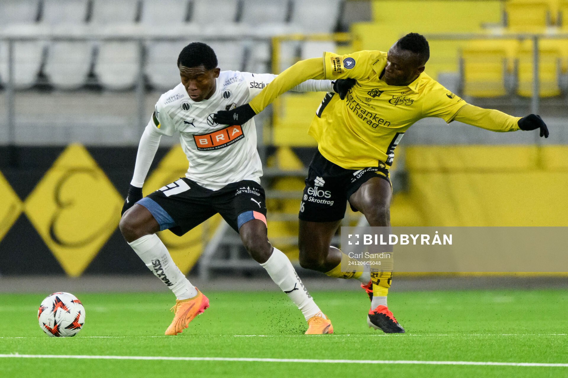 Häckens Doumbia och Elfsborgs Timothy Noor Ouma