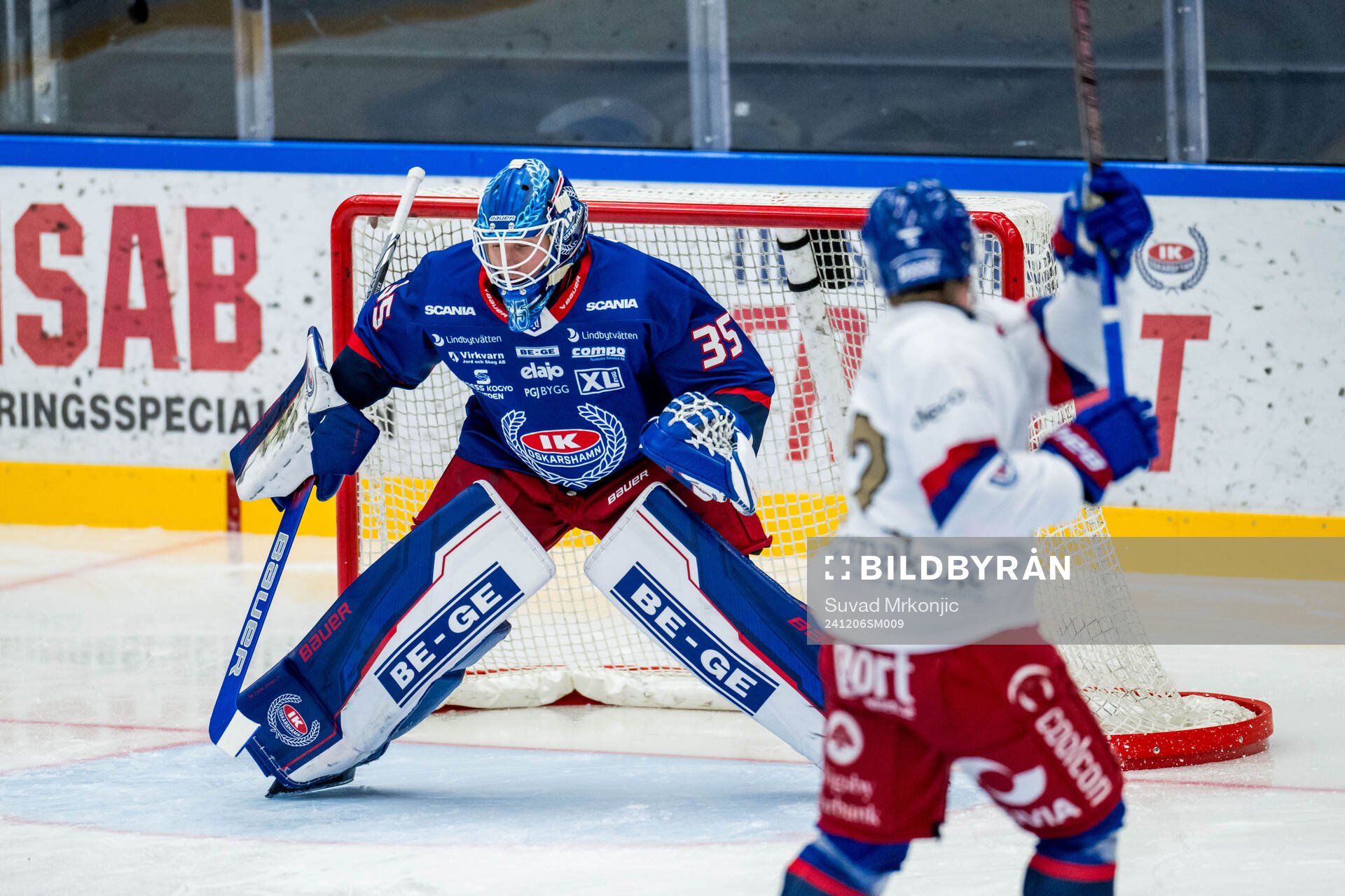 Oskarshamns målvakt Emil Kruse
