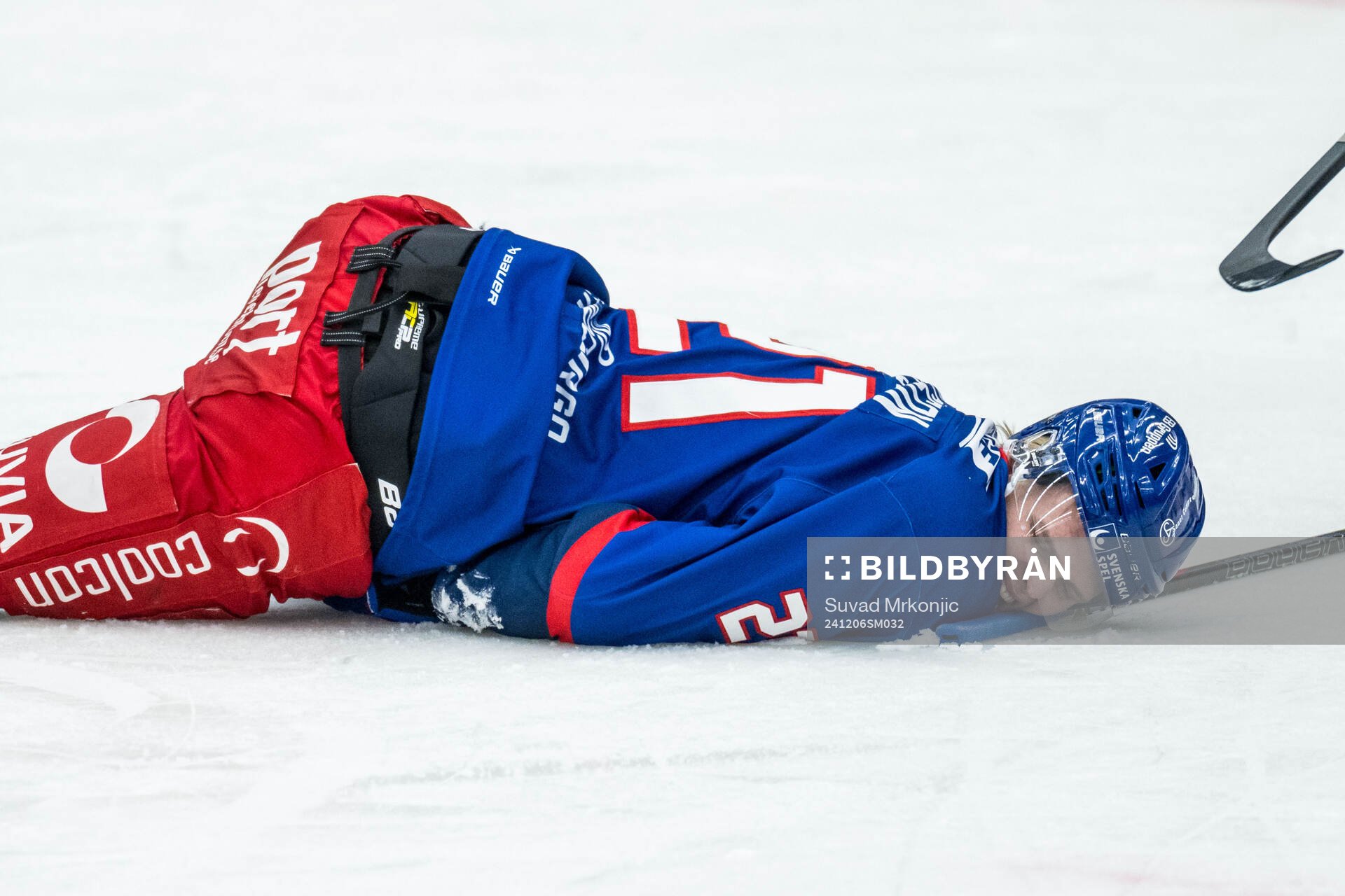 Oskarshamns Hampus Karlsson har ont