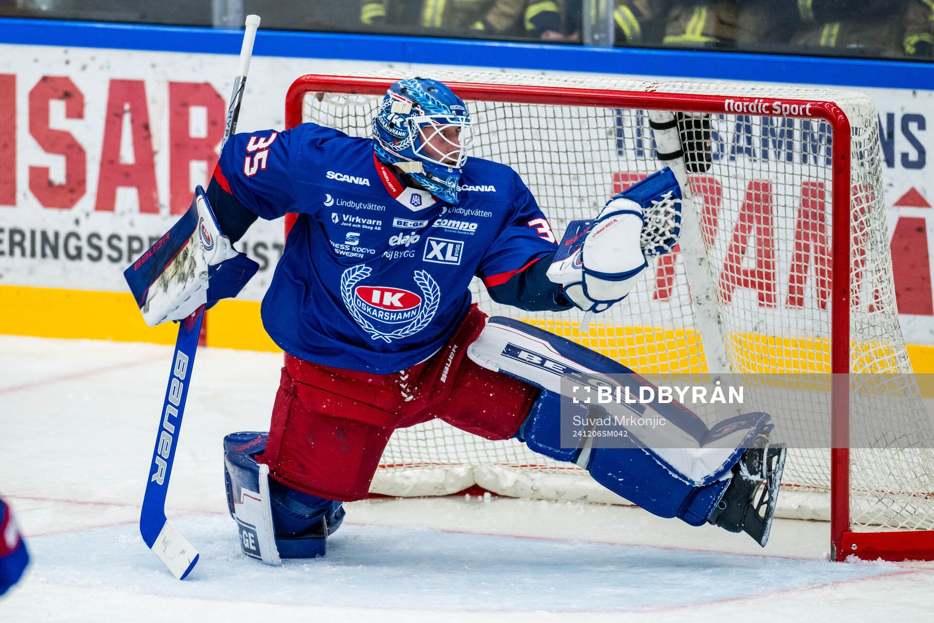 Oskarshamns målvakt Emil Kruse