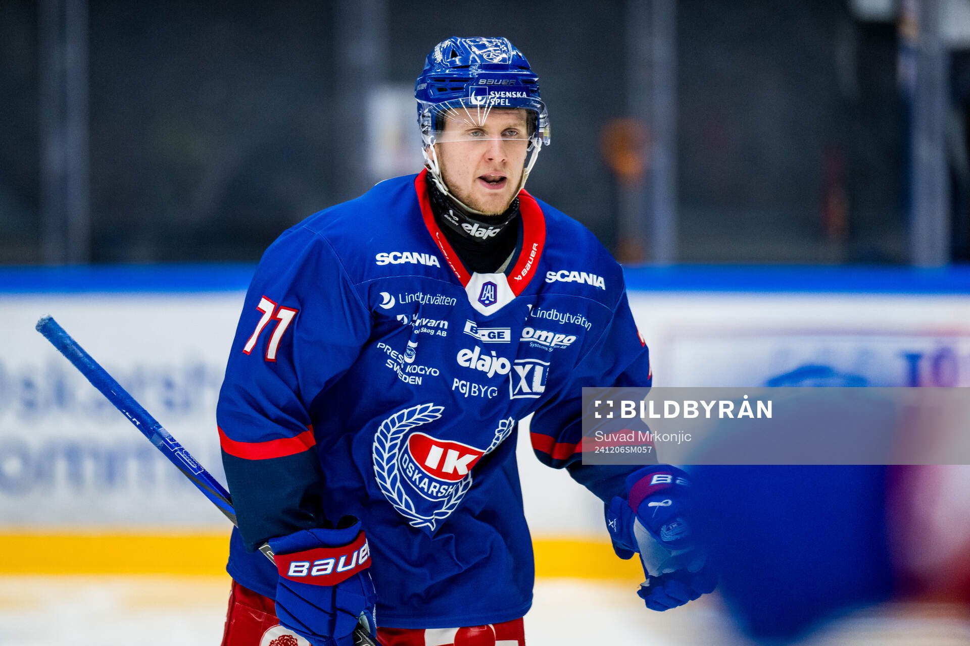 Oskarshamns Filip Sveningsson jublar 1-4 målet