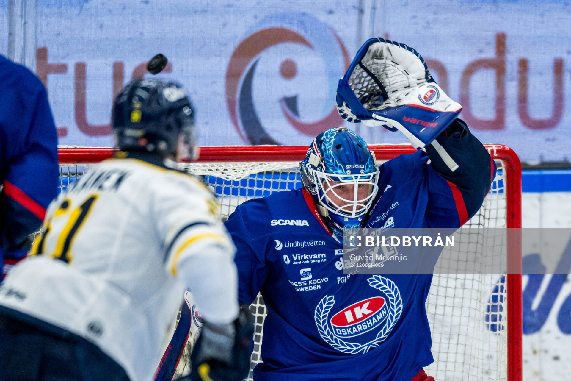 Oskarshamns målvakt Emil Kruse
