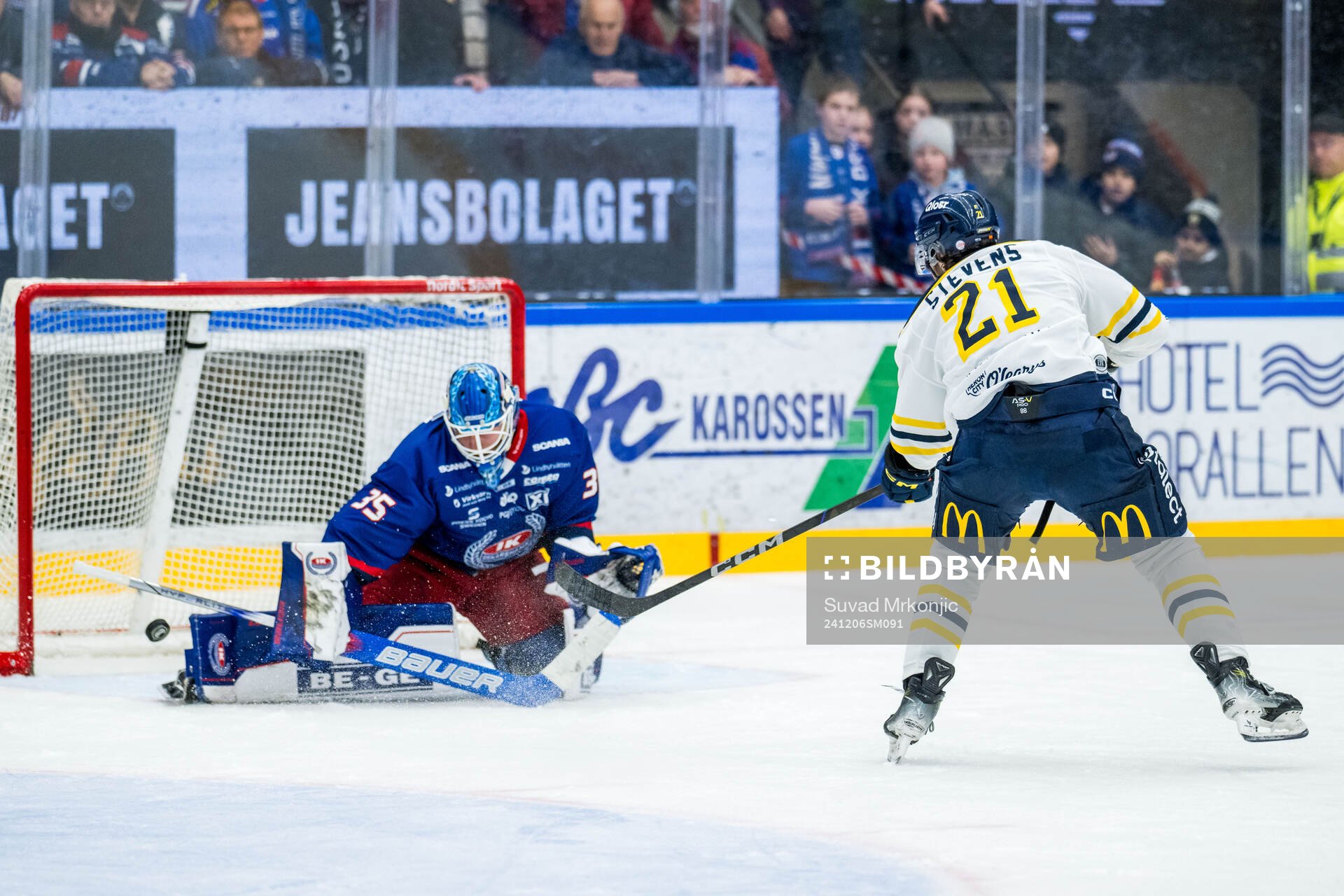 Oskarshamns målvakt Emil Kruse