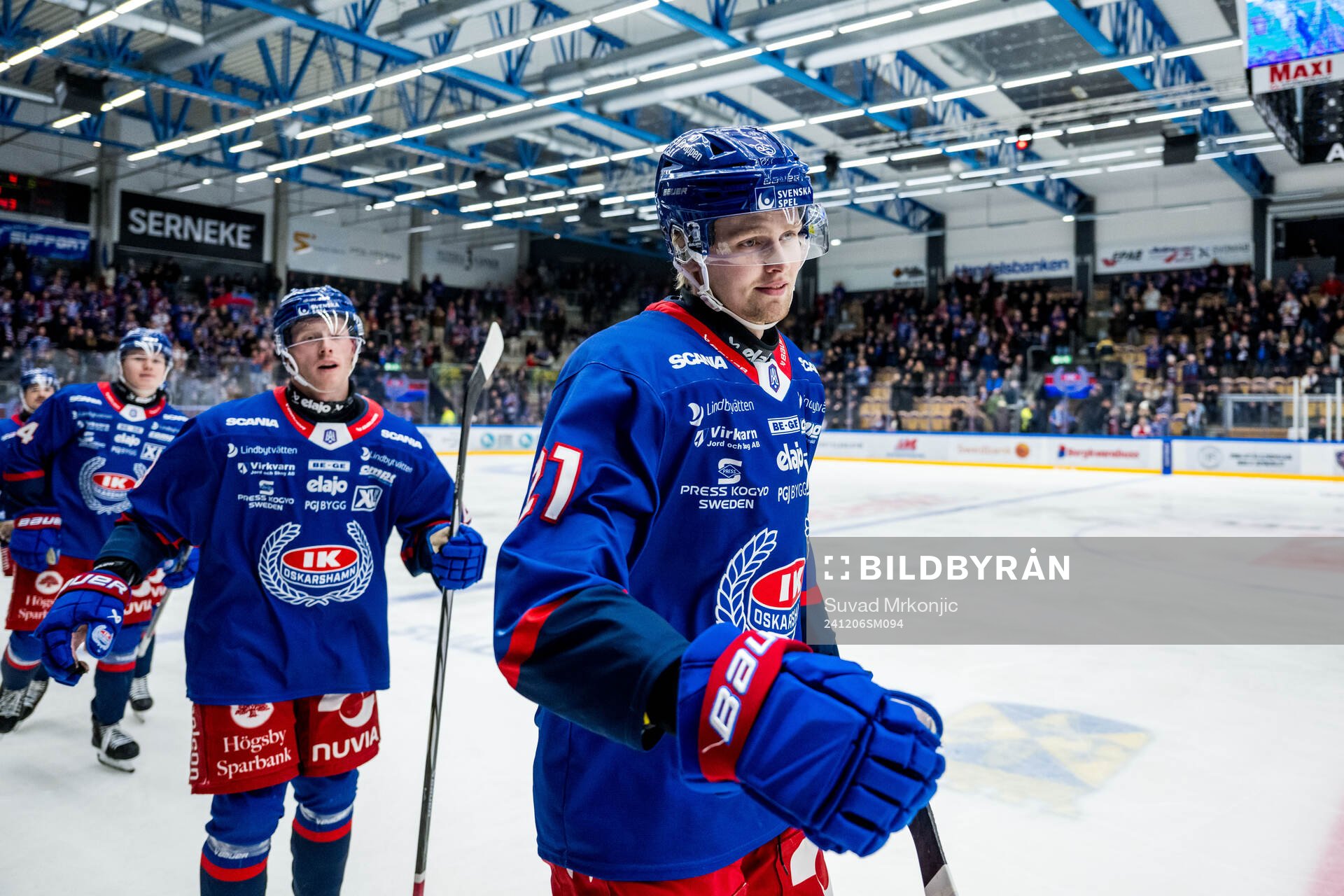 Oskarshamns Hampus Karlsson jublar