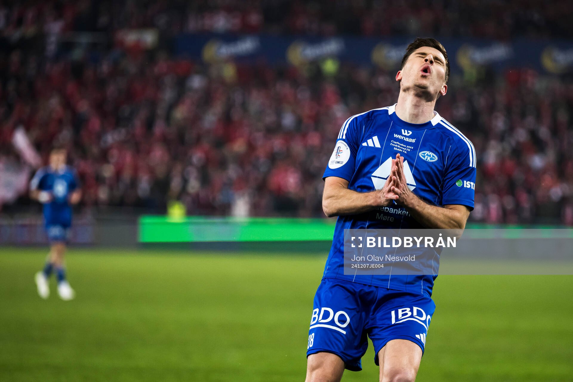 Kristoffer Haugen of Molde reacts