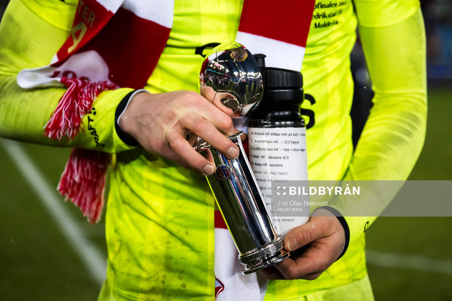 Goalkeeper Jonathan Frost Fischer of Fredrikstad with this