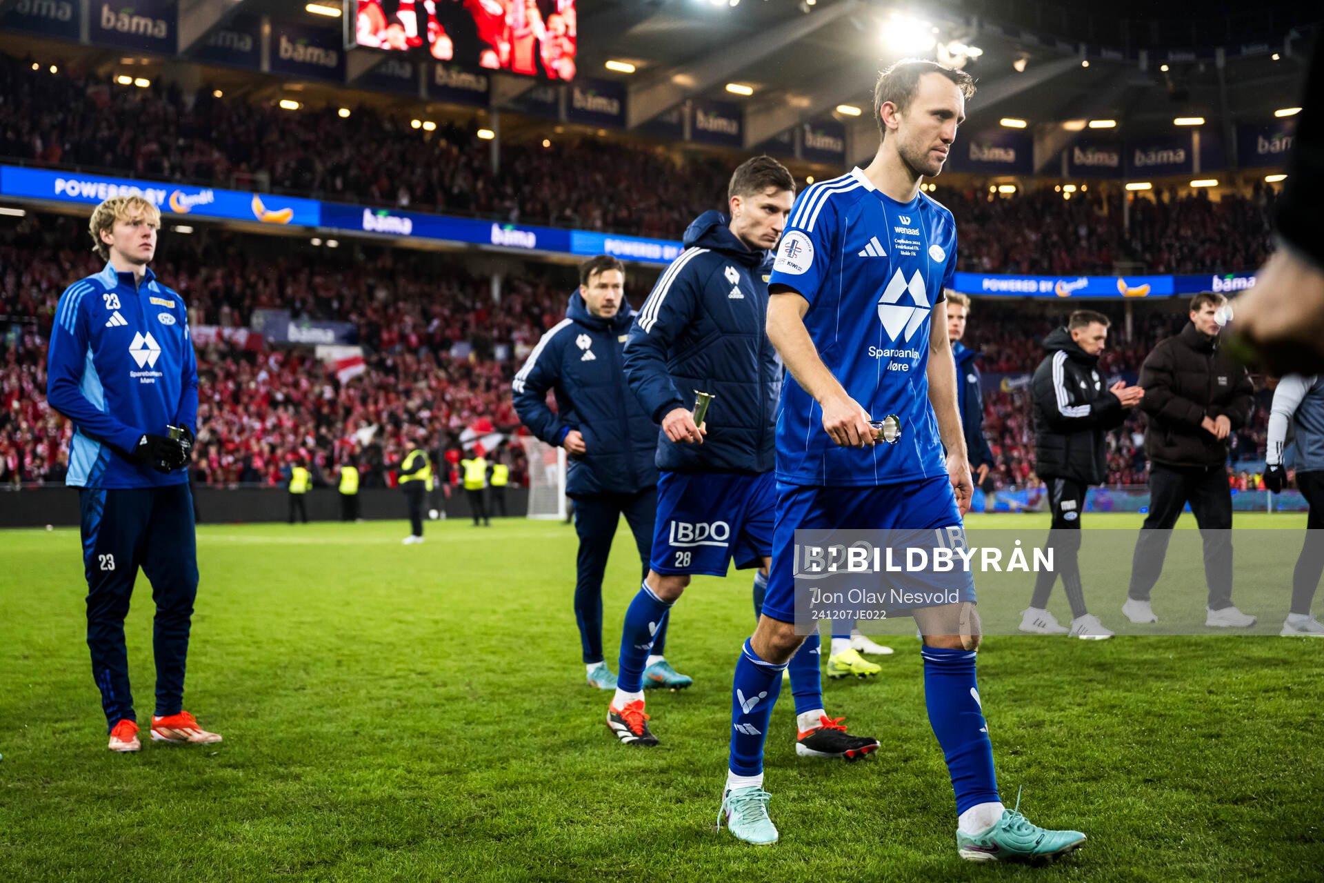 Magnus Wolff Eikrem of Molde looks dejected