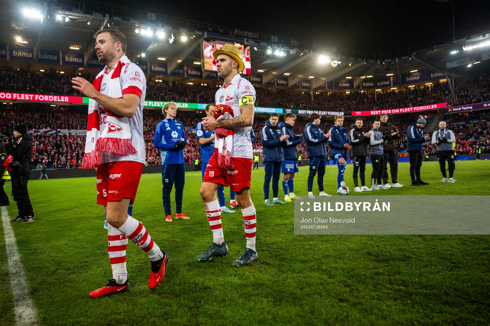 Simen Rafn and Julius Magnusson of Fredrikstad
